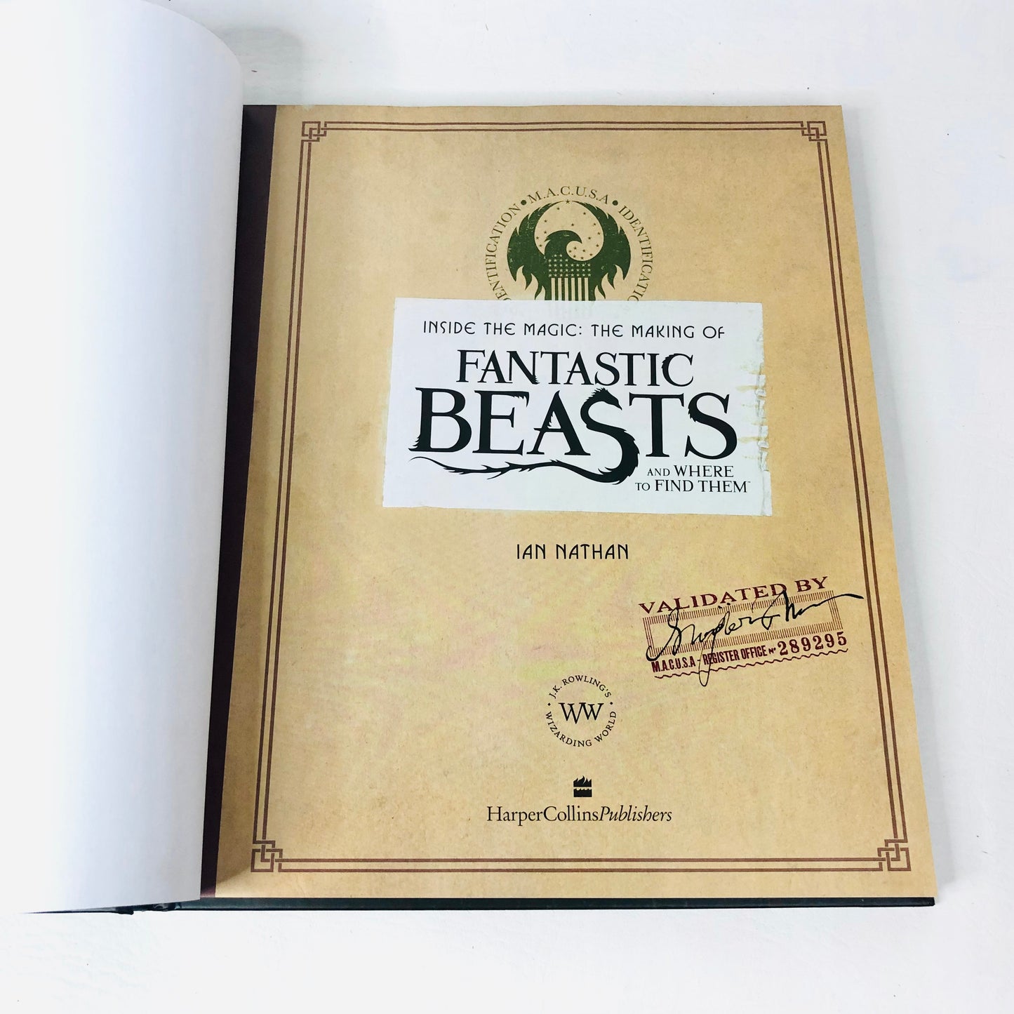 2x Fantastic Beasts And Where To Find Them HB Books (Inside The Magic / Magical Movie Handbook)