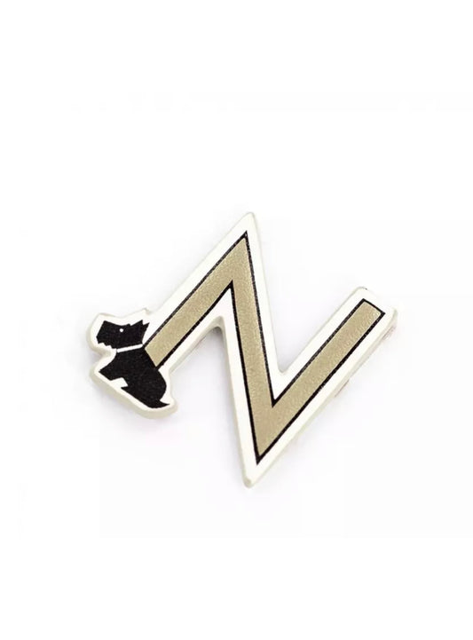 Radley 'Make It Mine’ Black and Gold Phone tech Padded Sticker "N" Letter - NEW