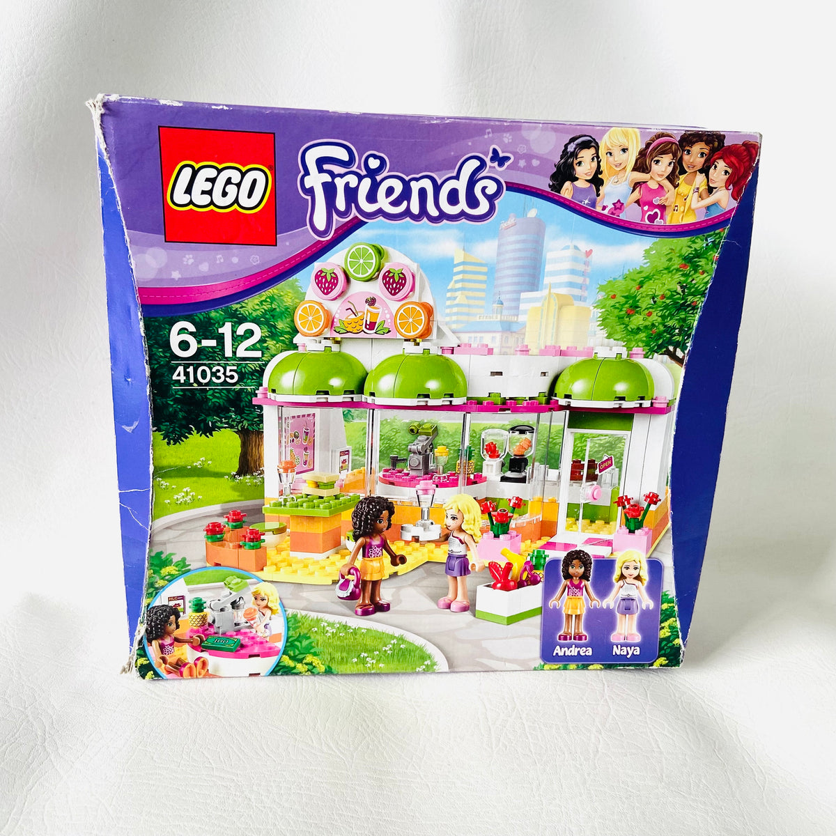 Lego Friends: Heartlake Juice Bar (41035) 100% Complete With Instructions & Minifigures & Box