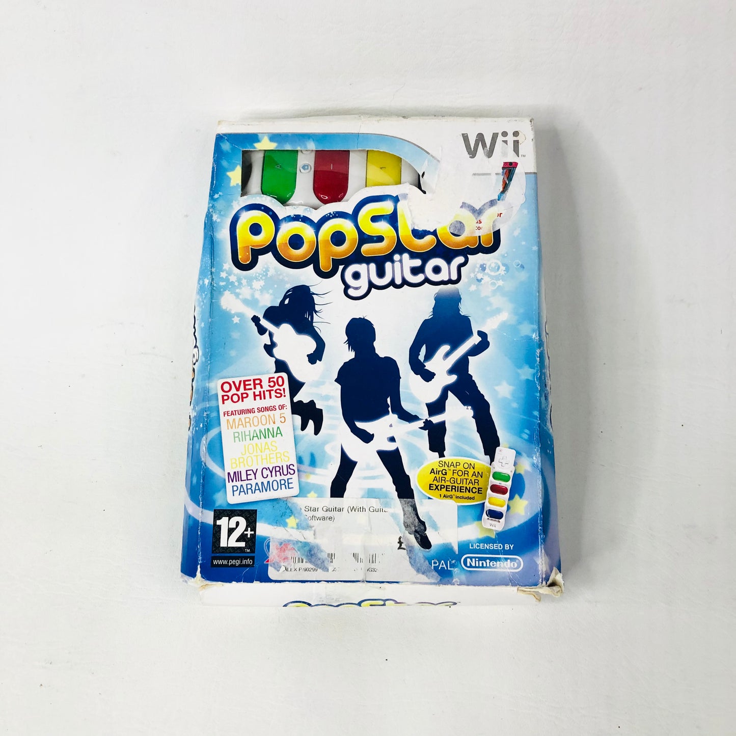 PopStar Guitar [Includes Air Guitar] - Nintendo Wii Music Game Boxed
