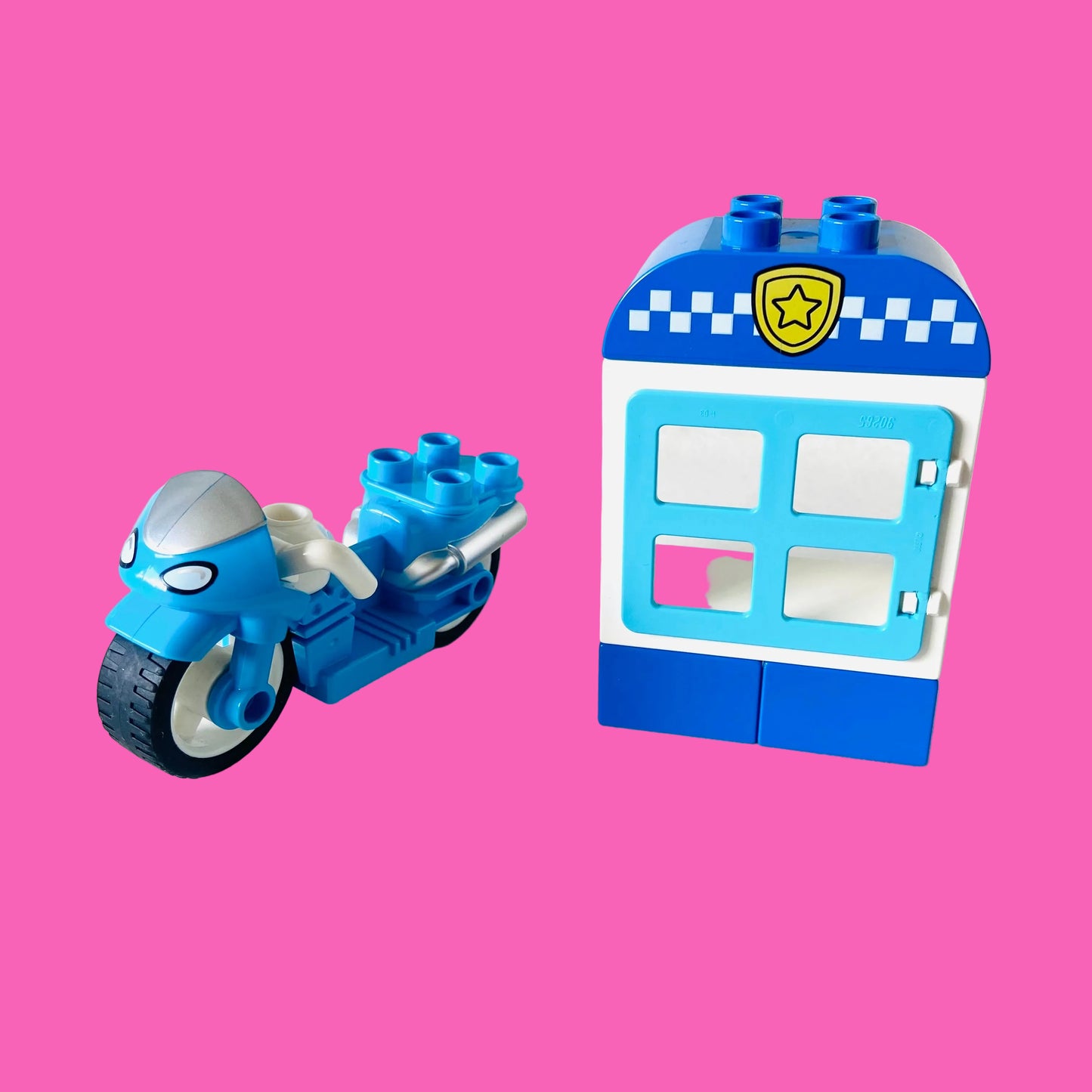LEGO Duplo : Police Motorcycle Bike (10900) Incomplete - No Figure