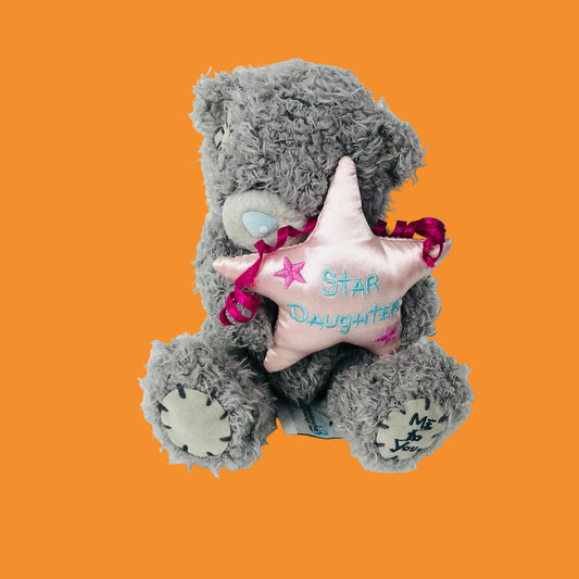 Me To You Tatty Teddy Grey Blue Nose Small Bear 5” “Star Daughter” Gift Soft Toy