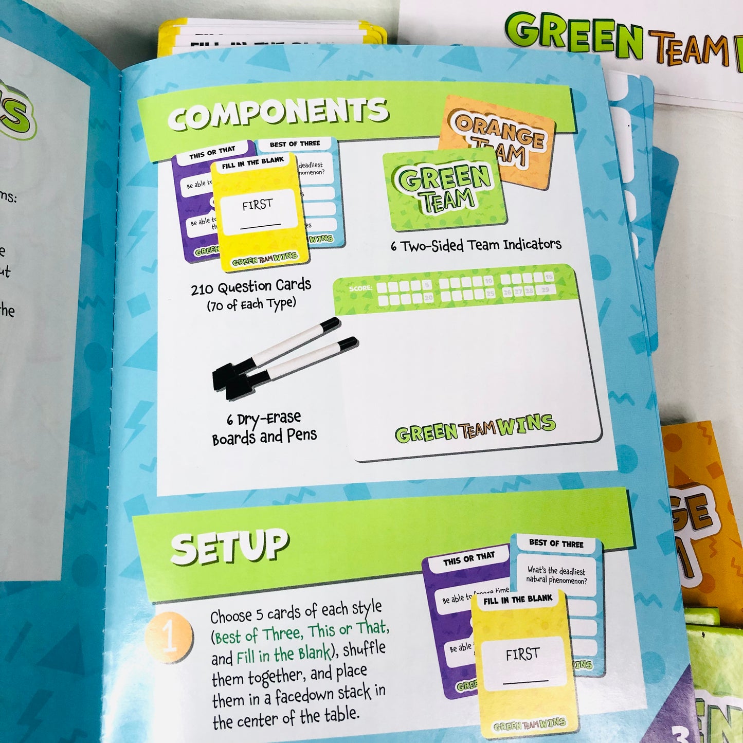 Goliath Games Green Team Wins, The Game of Thinking Like a Winner, Family Party Game - Like New