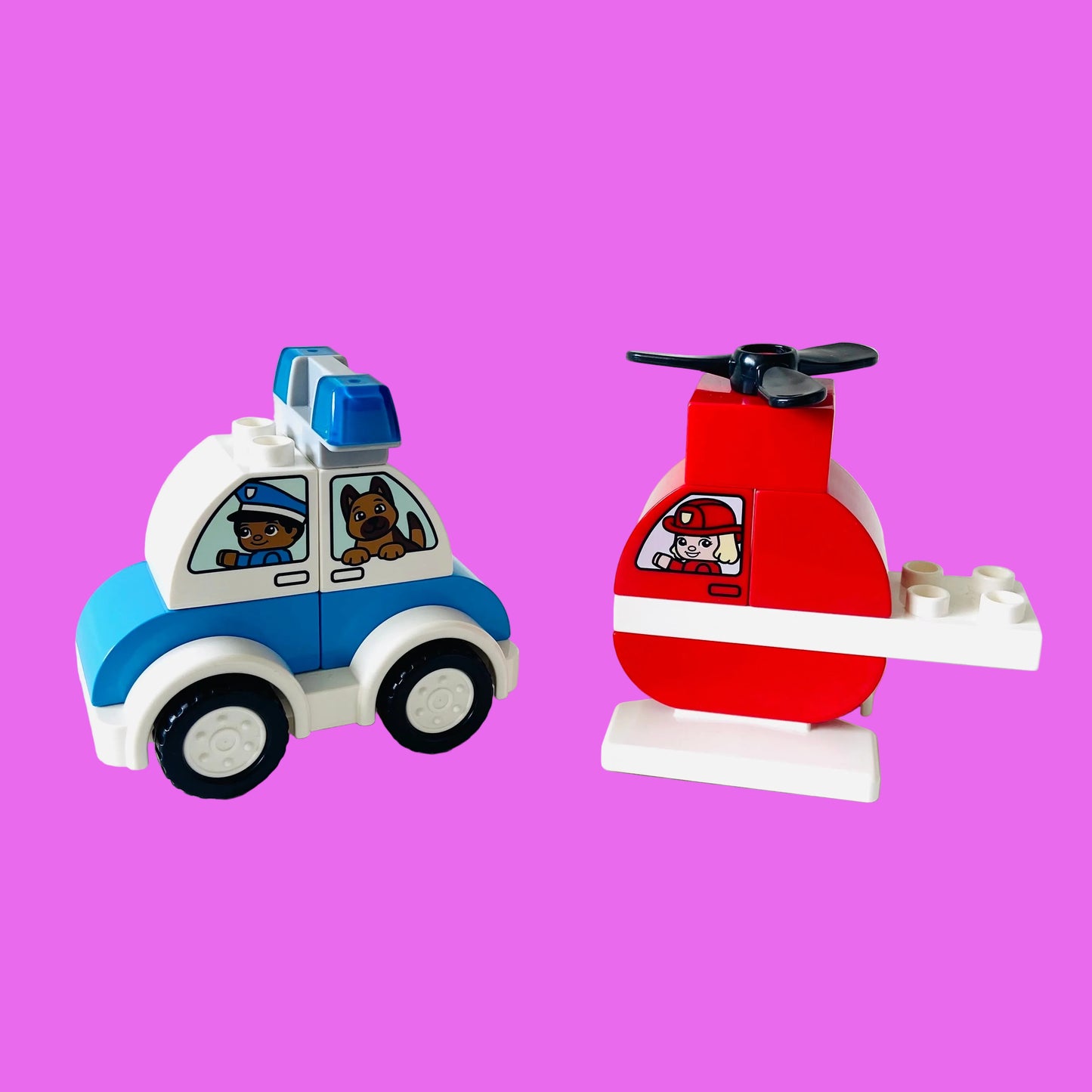 LEGO Duplo: Fire Helicopter & Police Car Set (10957 ) 100% Complete