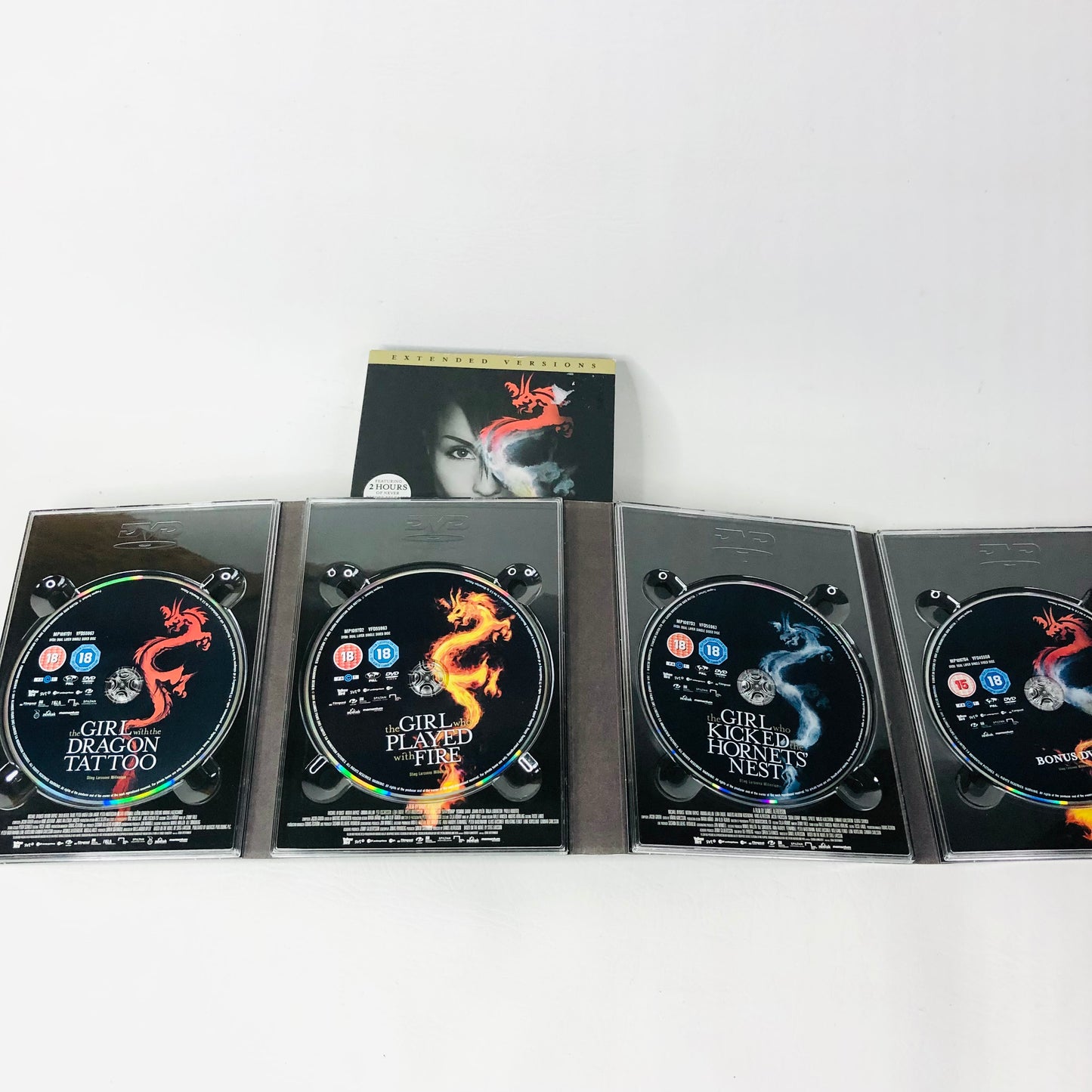 The Girl With The Dragon Tattoo Trilogy Extended Versions DVD Boxset - 6 Part Miniseries