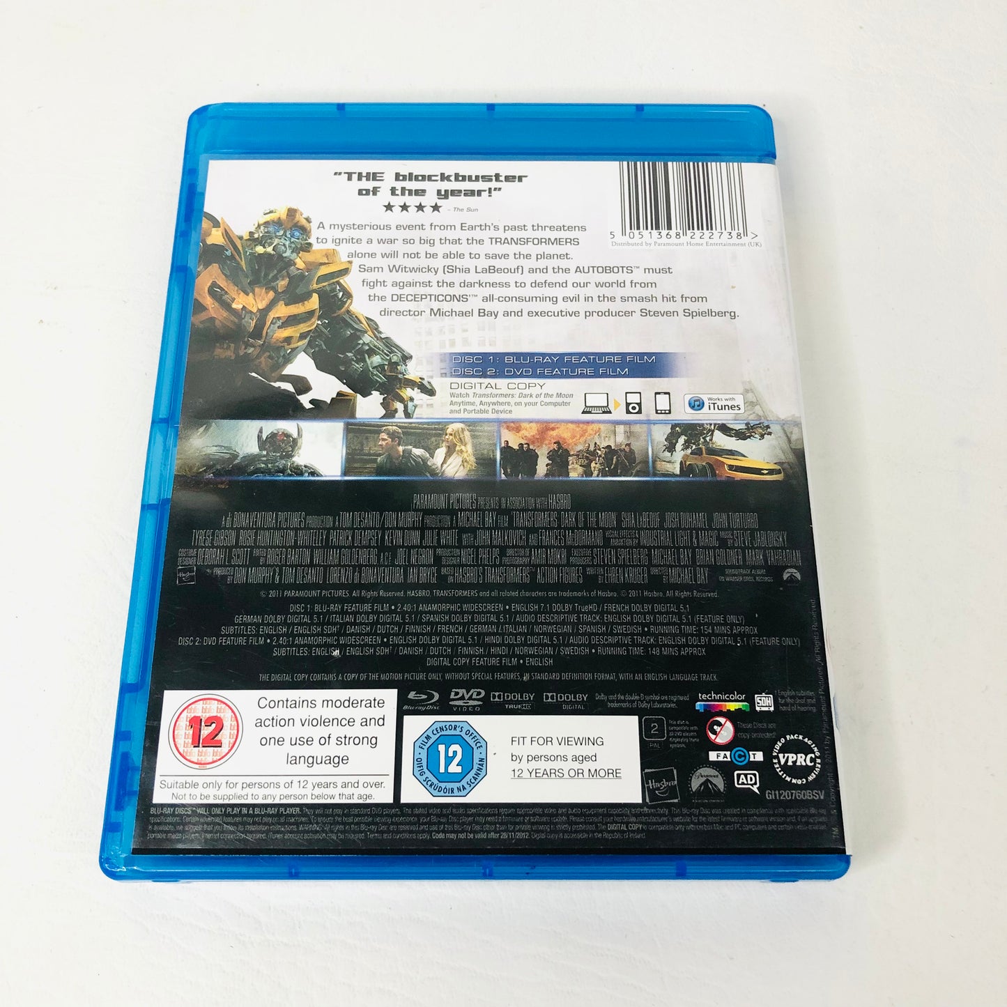 Transformers: Dark of the Moon Blu-ray & DVD (Shia LaBeouf, 2011)