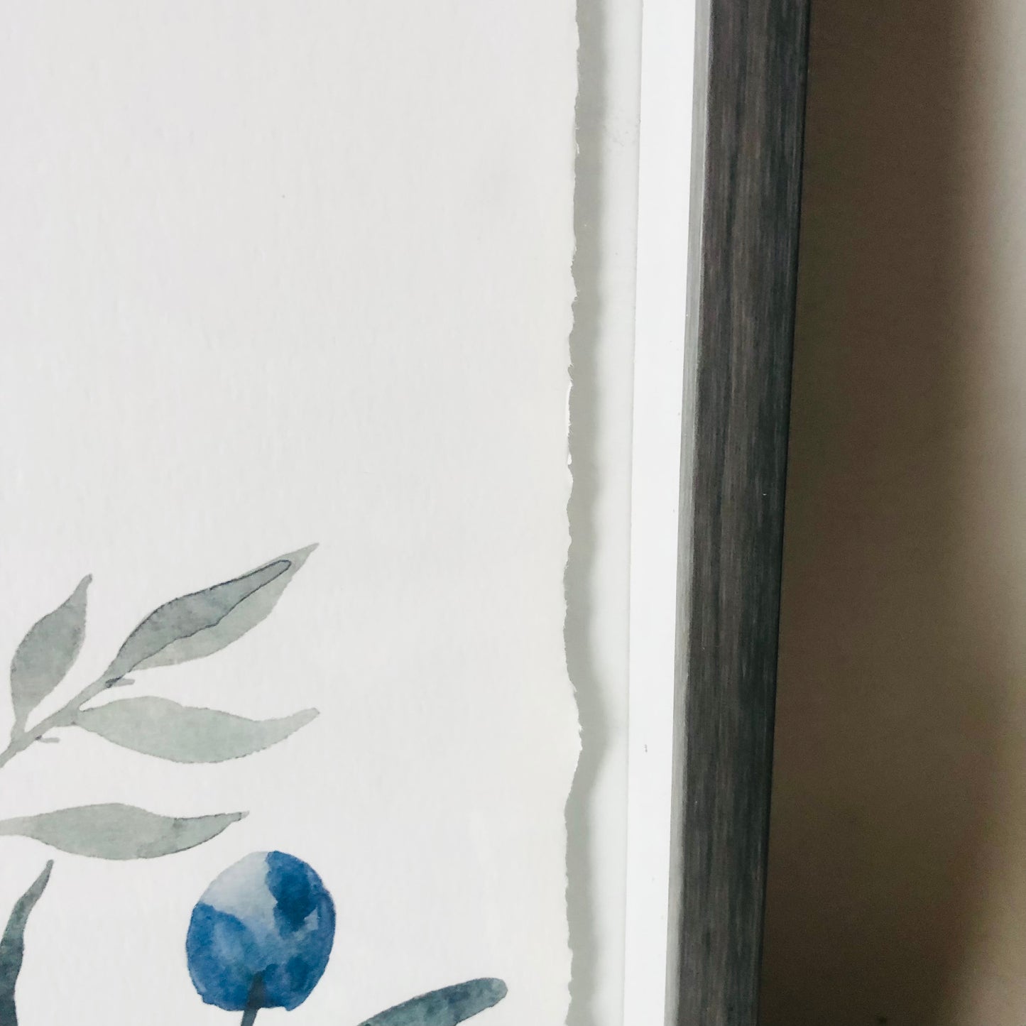 Marmont Hill Field Of Blue Wildflowers Framed Art Print Wall Decor Grey Framed