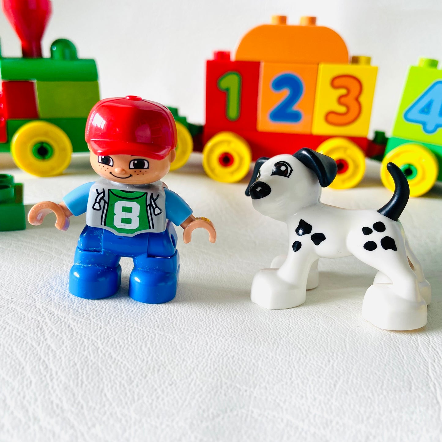 LEGO Duplo: My First Number Train (10558) Boy & Dalmatian - 95% Complete Missing train Cab
