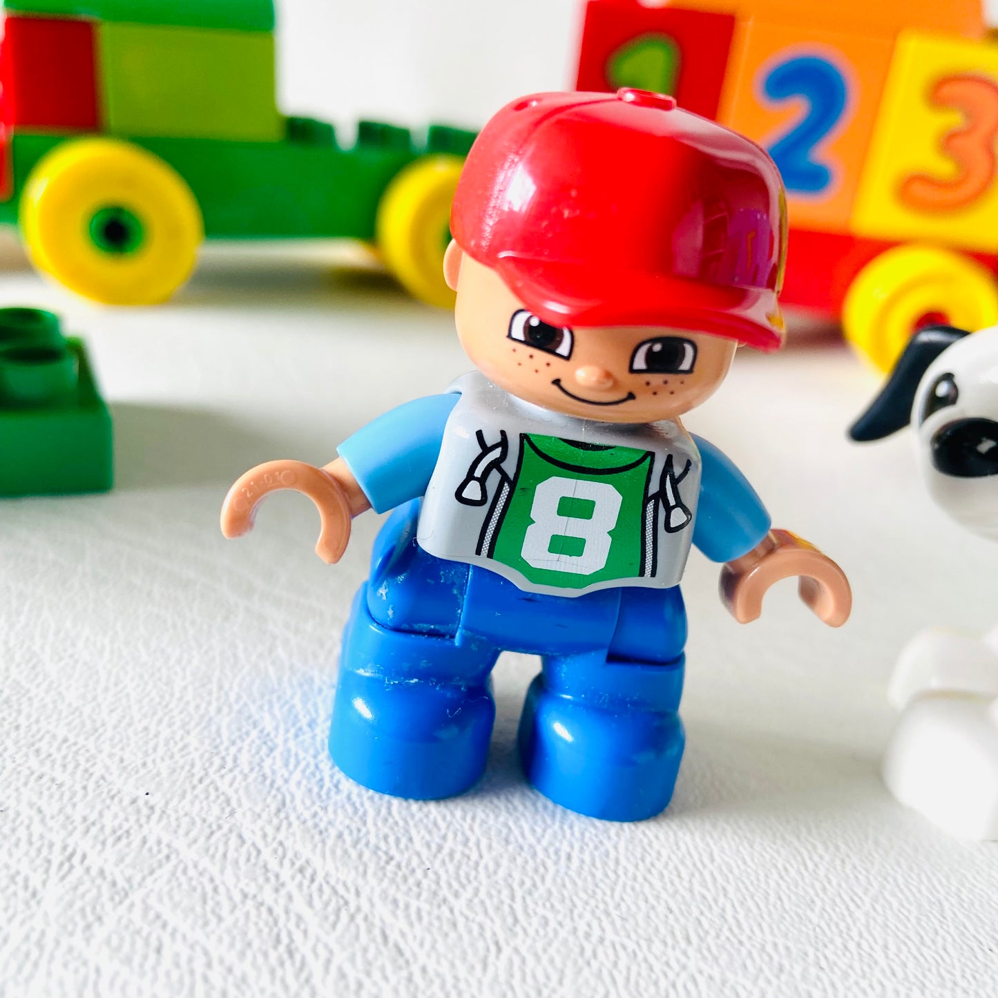 LEGO Duplo: My First Number Train (10558) Boy & Dalmatian - 95% Complete Missing train Cab
