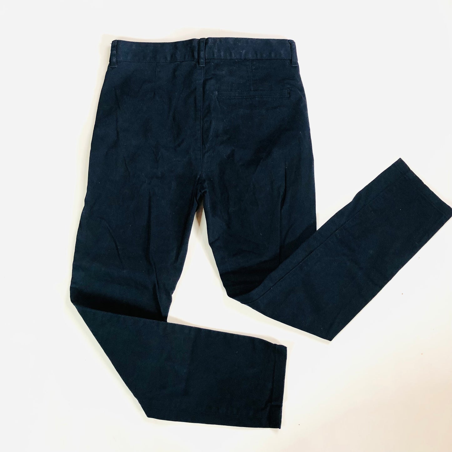Next Boys Navy Blue Trousers – Age 11 Smart Cotton Blend