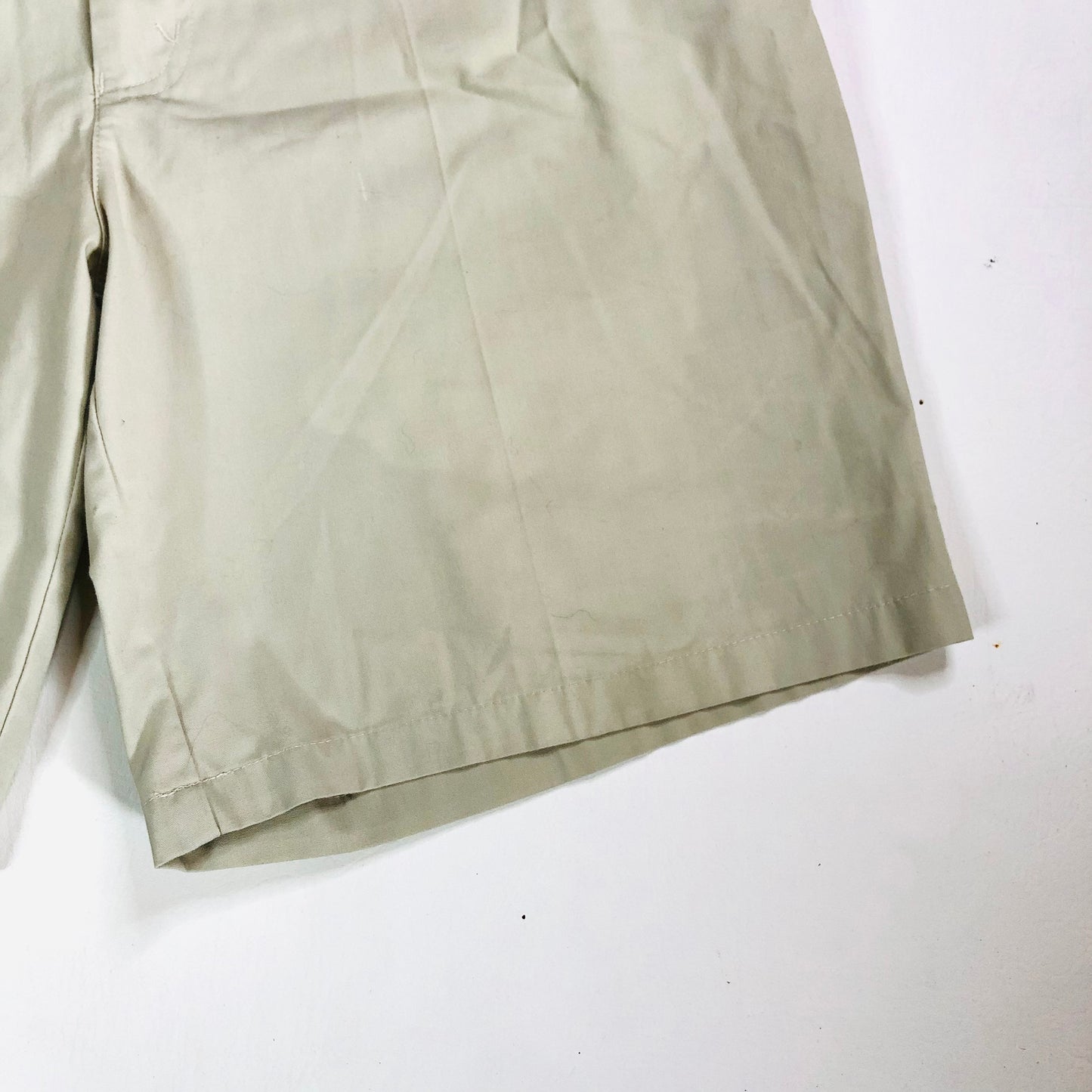 Mens Classic Beige Chino Shorts Smart-Casual Summer Style Size 38 W