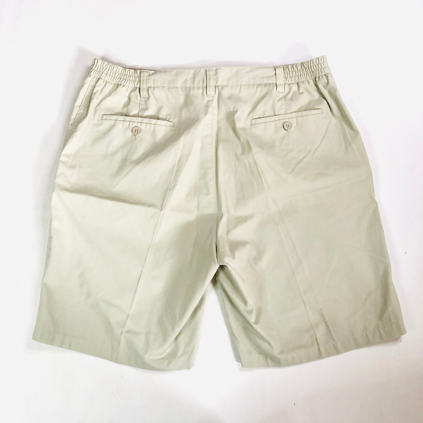 Mens Classic Beige Chino Shorts Smart-Casual Summer Style Size 38 W