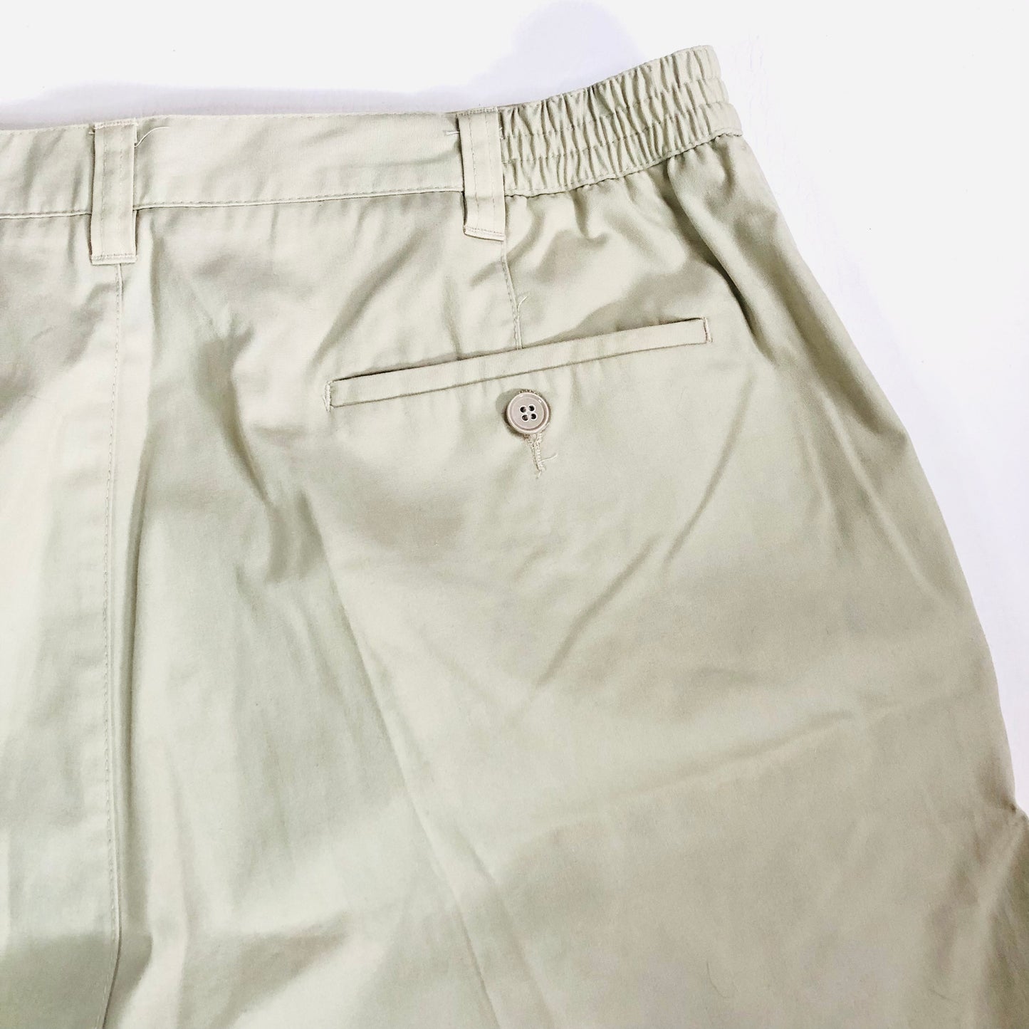 Mens Classic Beige Chino Shorts Smart-Casual Summer Style Size 38 W