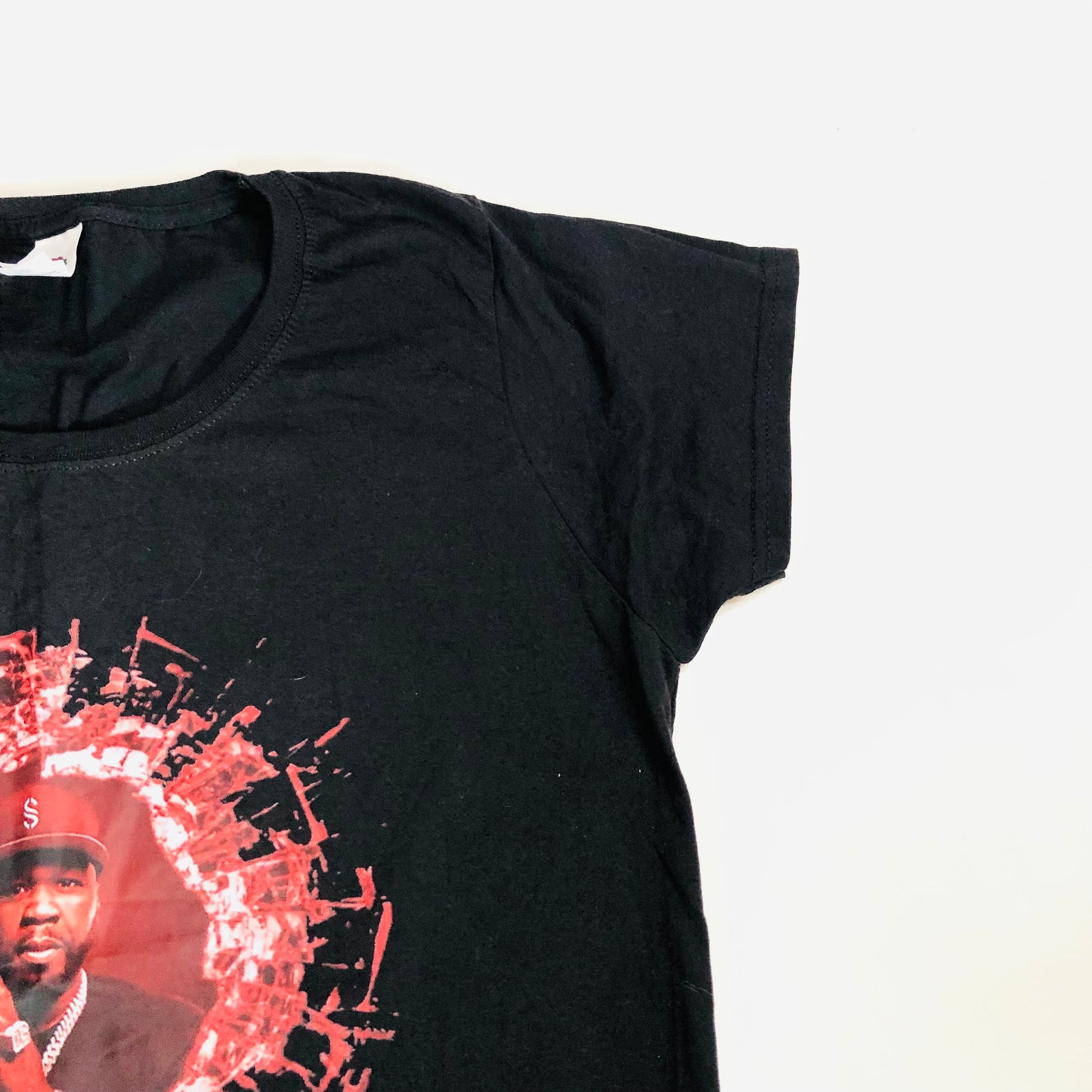 50 Cent T-Shirt Ladies Black The Final Lap Tour 2023 Size Large NEW