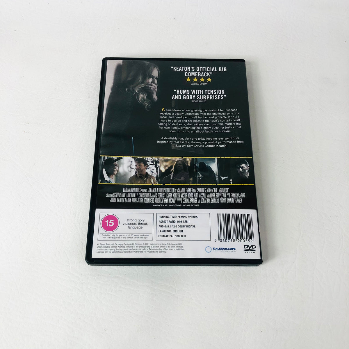 The Last House DVD 2019 Camille Keaton Scott Peeler Eric Dooley Horror Movie
