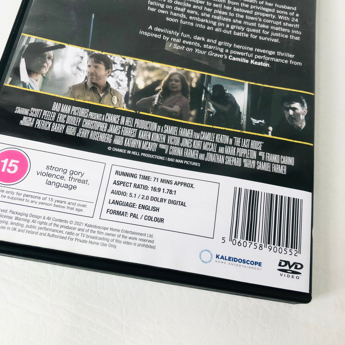 The Last House DVD 2019 Camille Keaton Scott Peeler Eric Dooley Horror Movie