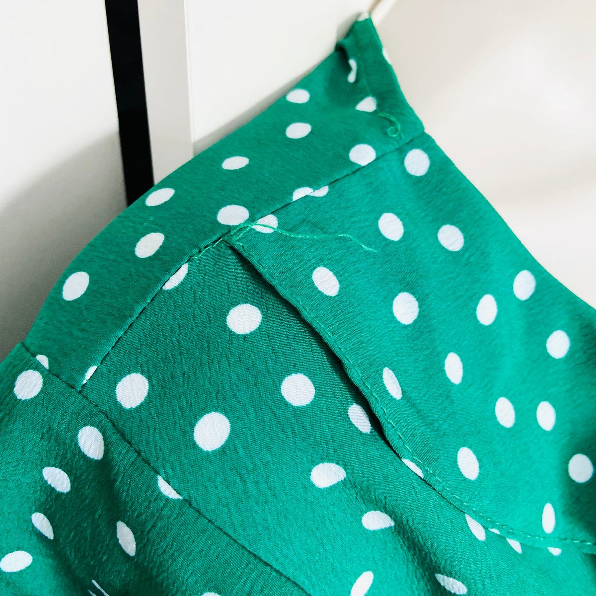 Primark | Green Polka Dot | Wrap Summer Tea Dress | Short Flutter Sleeves | Plus Size 18
