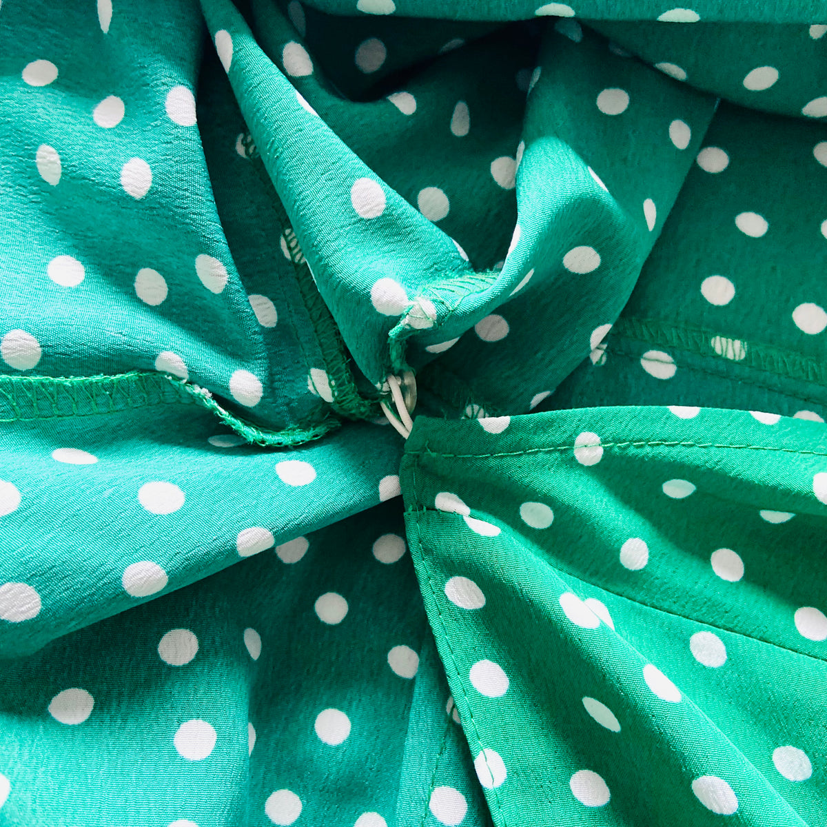 Primark | Green Polka Dot | Wrap Summer Tea Dress | Short Flutter Sleeves | Plus Size 18