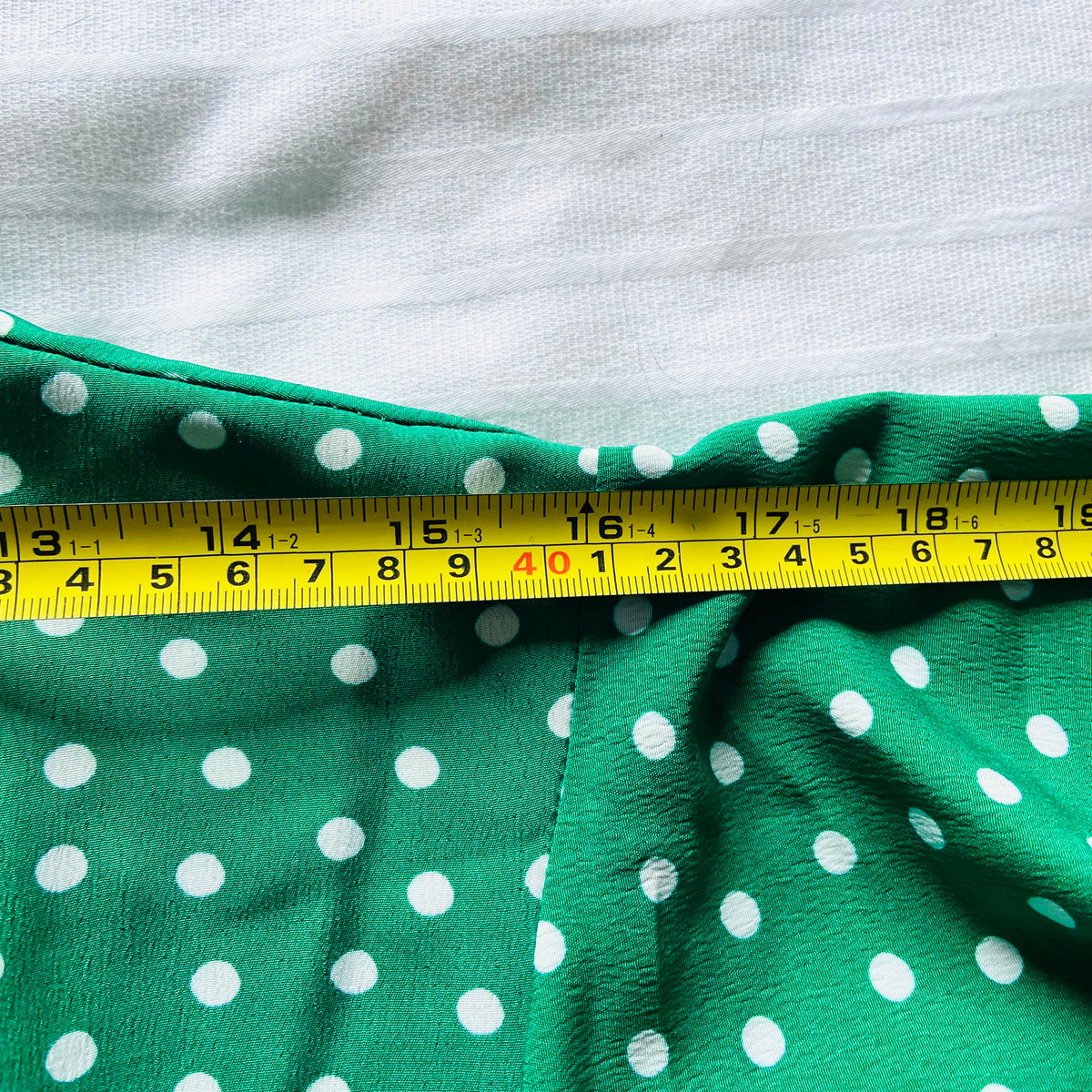 Primark | Green Polka Dot | Wrap Summer Tea Dress | Short Flutter Sleeves | Plus Size 18