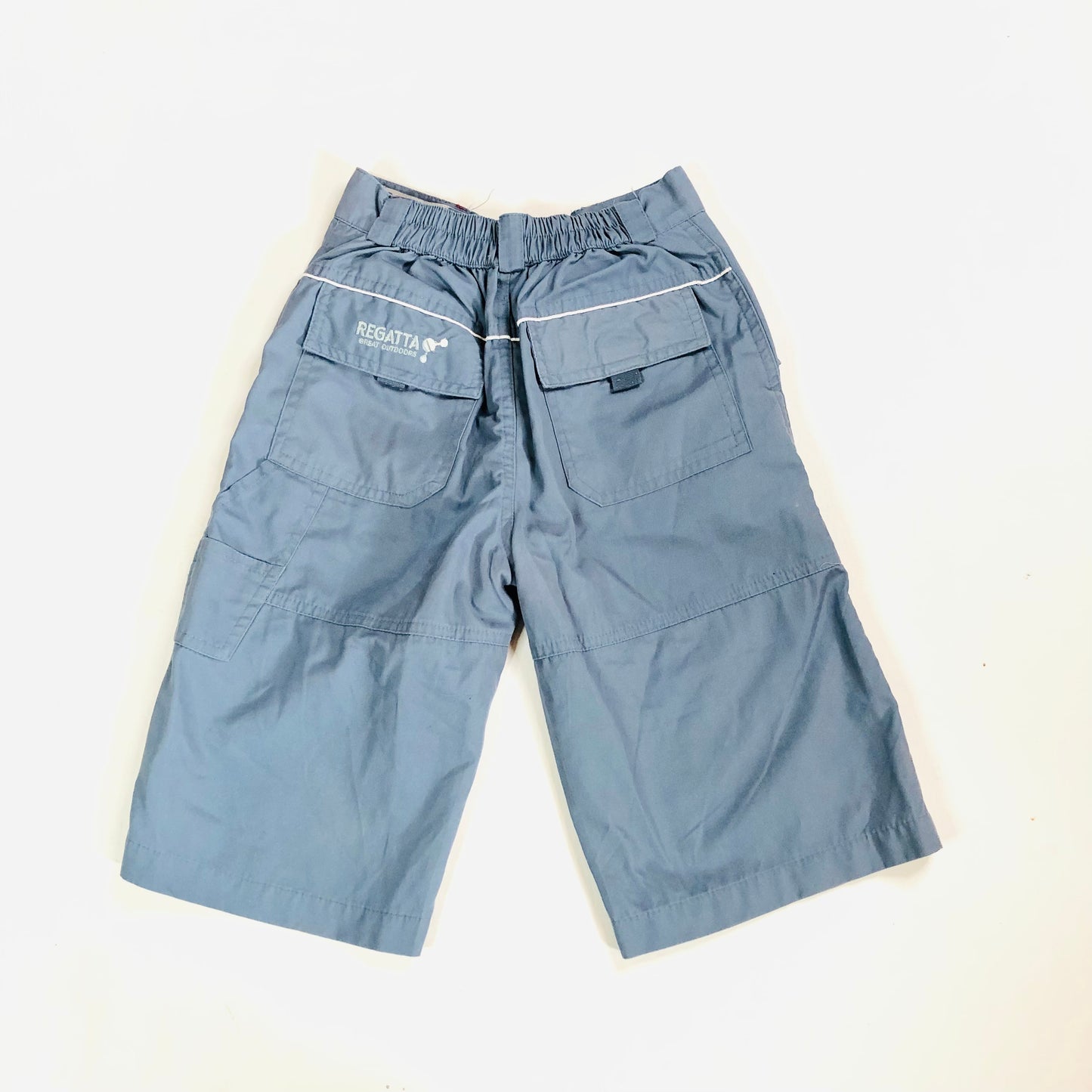 Regatta Boys Blue / Grey Outdoor Walking Cargo Shorts Age 11-12 (152cm)