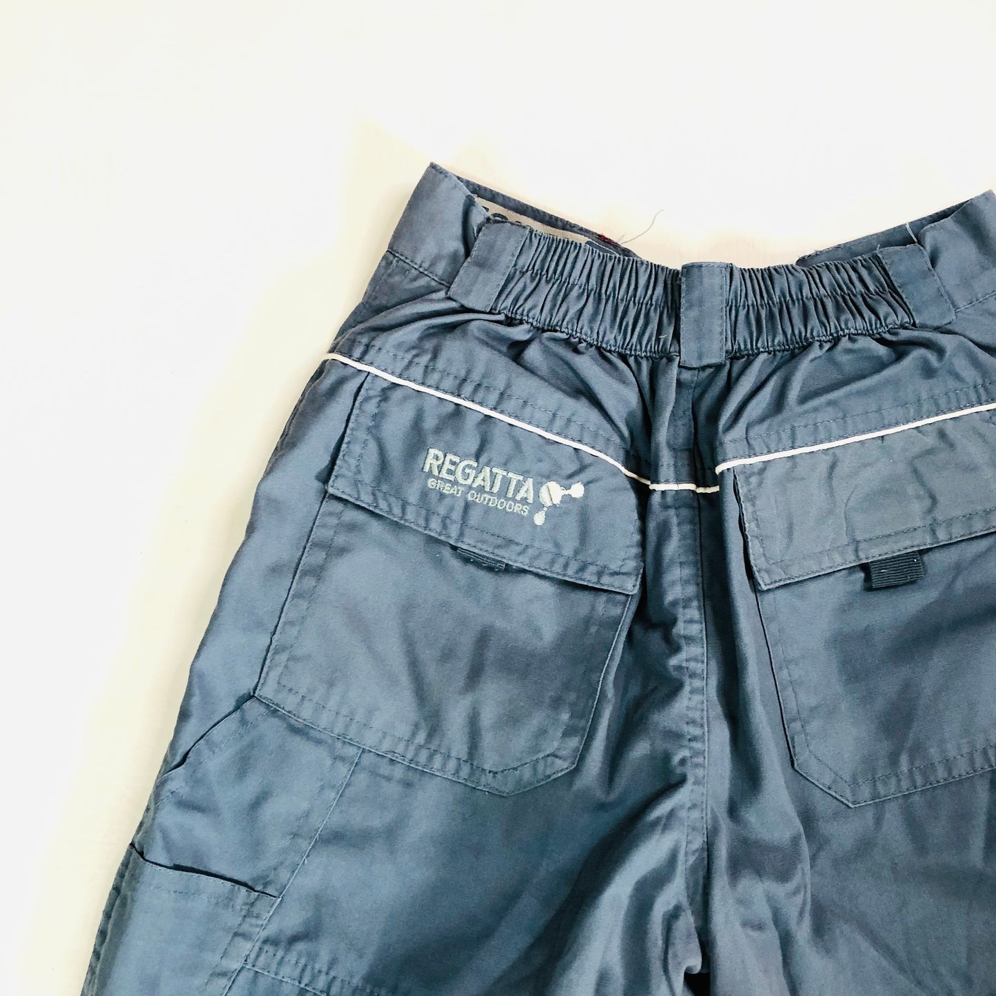 Regatta Boys Blue / Grey Outdoor Walking Cargo Shorts Age 11-12 (152cm)
