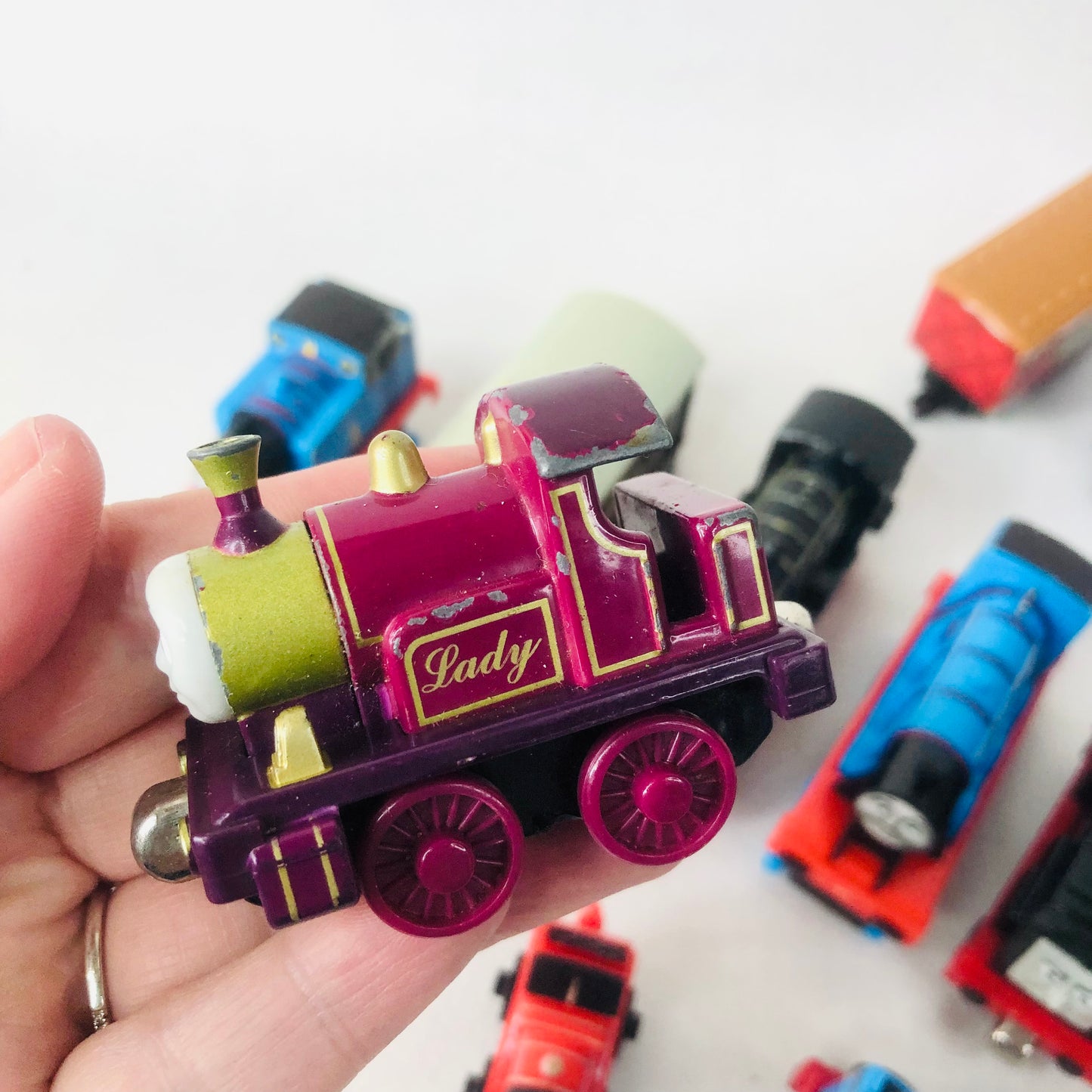 16x Thomas The Tank & Friends Die-Cast Train Bundle - Vintage 2000s Take Along / Take-n-Play