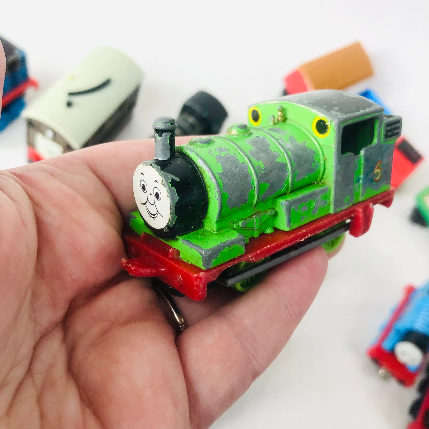 16x Thomas The Tank & Friends Die-Cast Train Bundle - Vintage 2000s Take Along / Take-n-Play