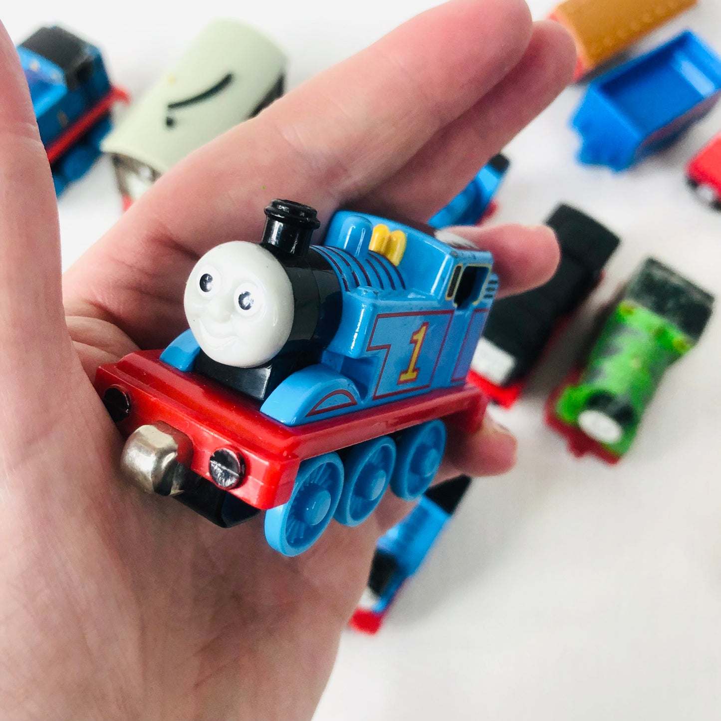 16x Thomas The Tank & Friends Die-Cast Train Bundle - Vintage 2000s Take Along / Take-n-Play