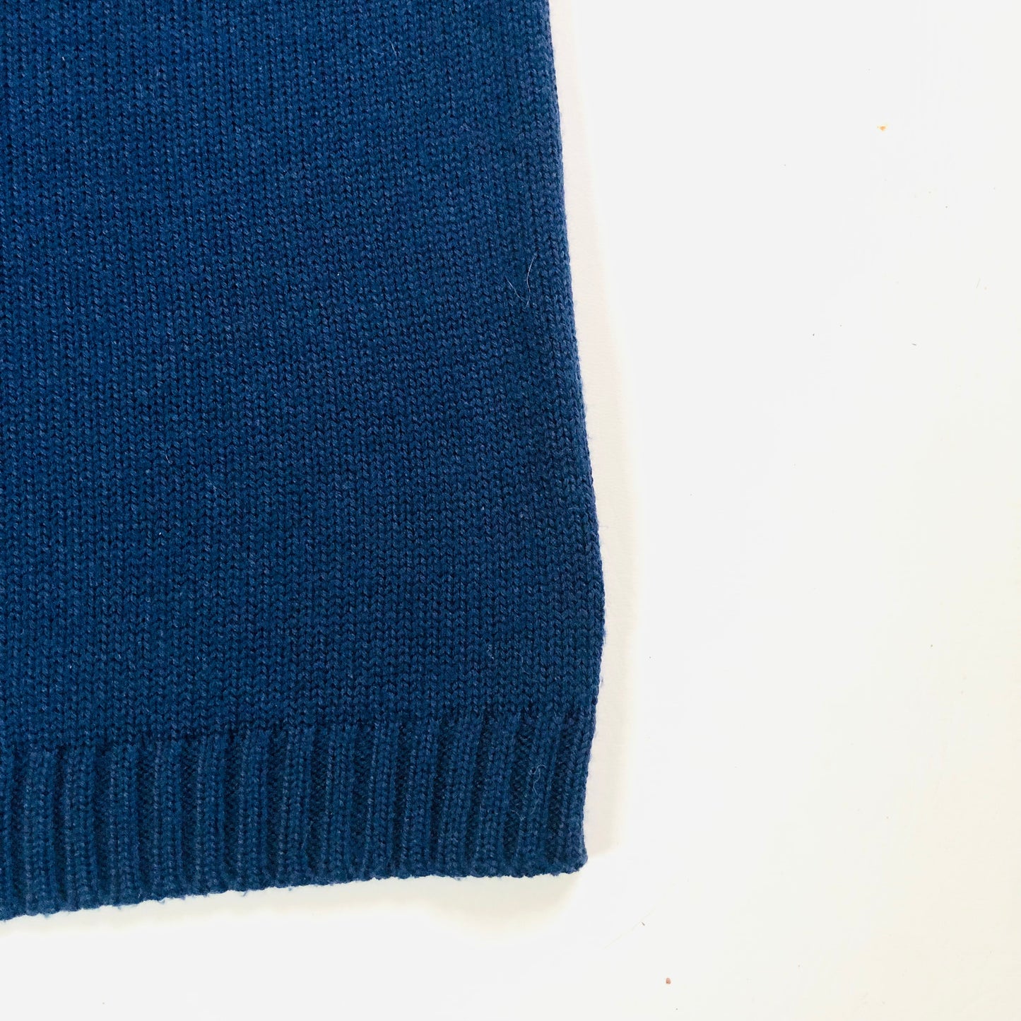 Replay Merino Wool Blend Navy Blue 1/4 Zip Knit Jumper – Size XXL