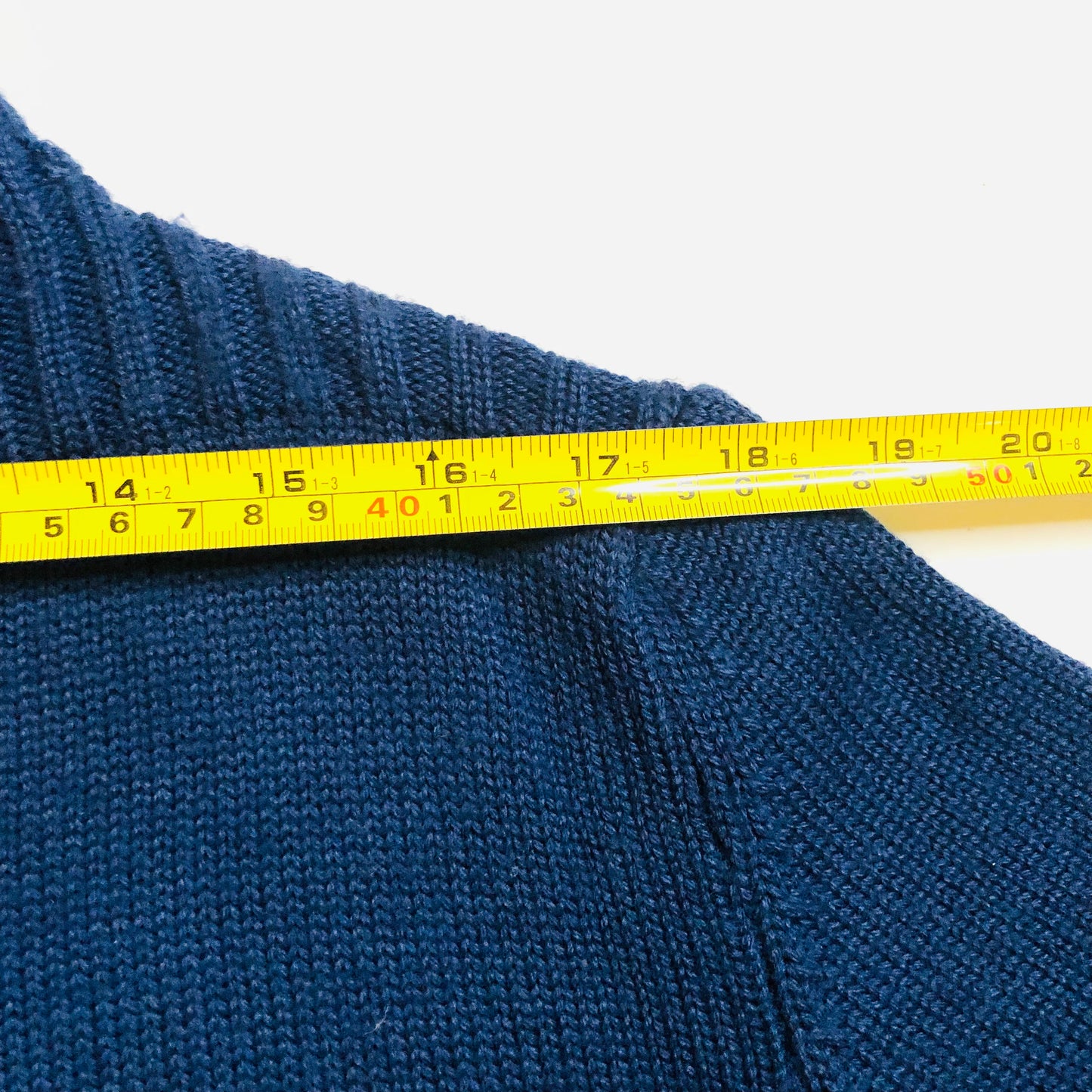 Replay Merino Wool Blend Navy Blue 1/4 Zip Knit Jumper – Size XXL