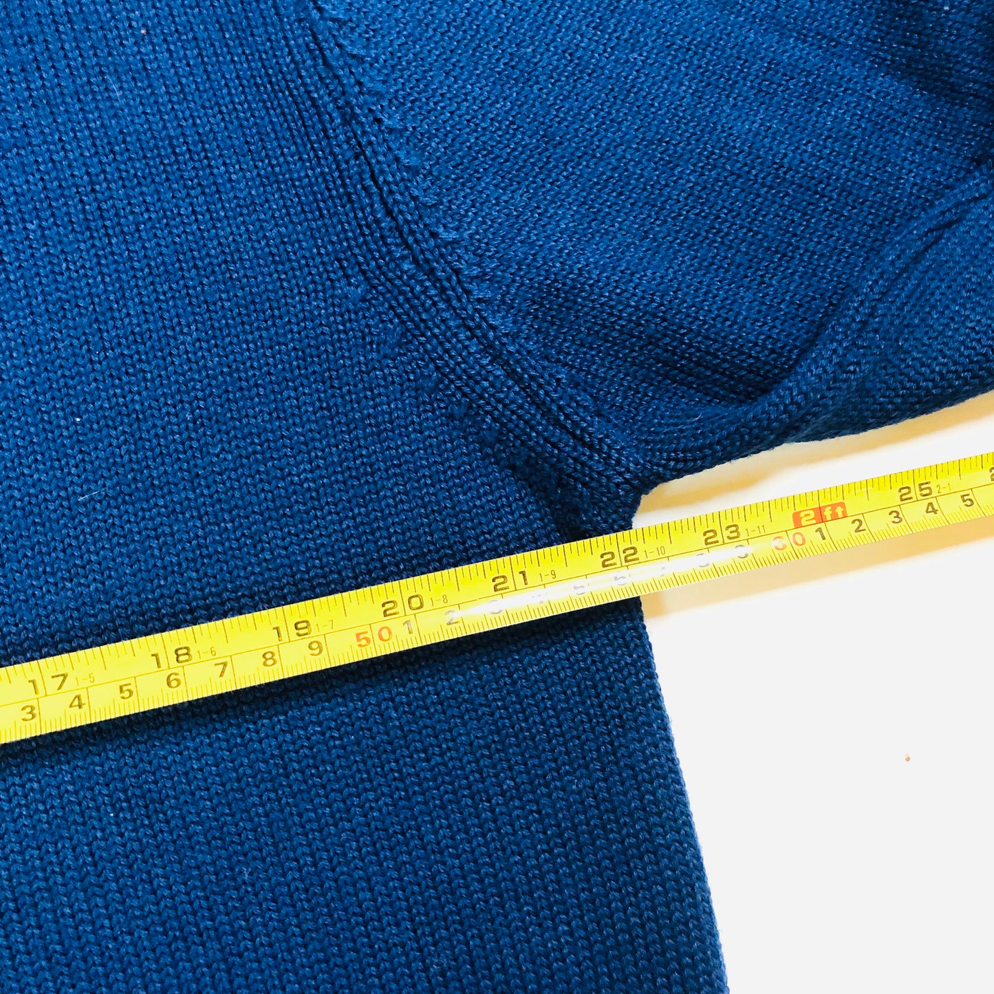 Replay Merino Wool Blend Navy Blue 1/4 Zip Knit Jumper – Size XXL