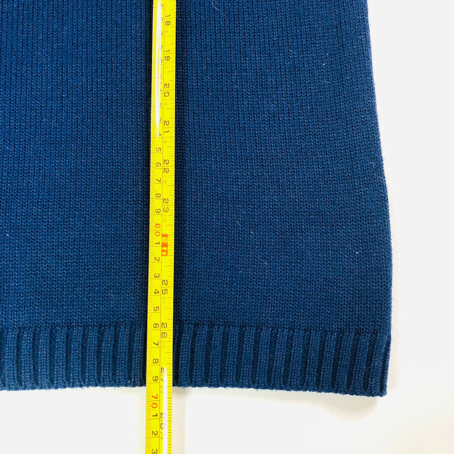 Replay Merino Wool Blend Navy Blue 1/4 Zip Knit Jumper – Size XXL