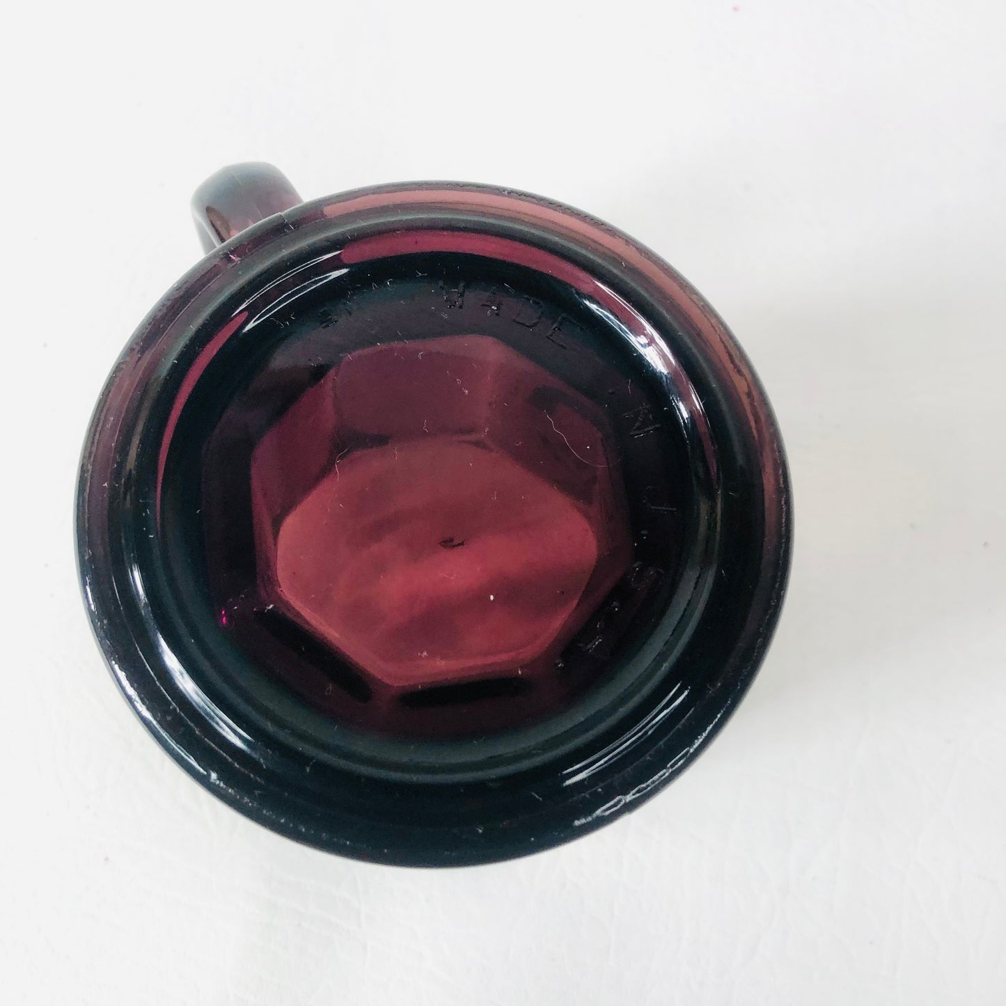 Culver Gila River Telecommunications Inc. Rare Purple Amethyst Glass Coffee Mug Made In USA