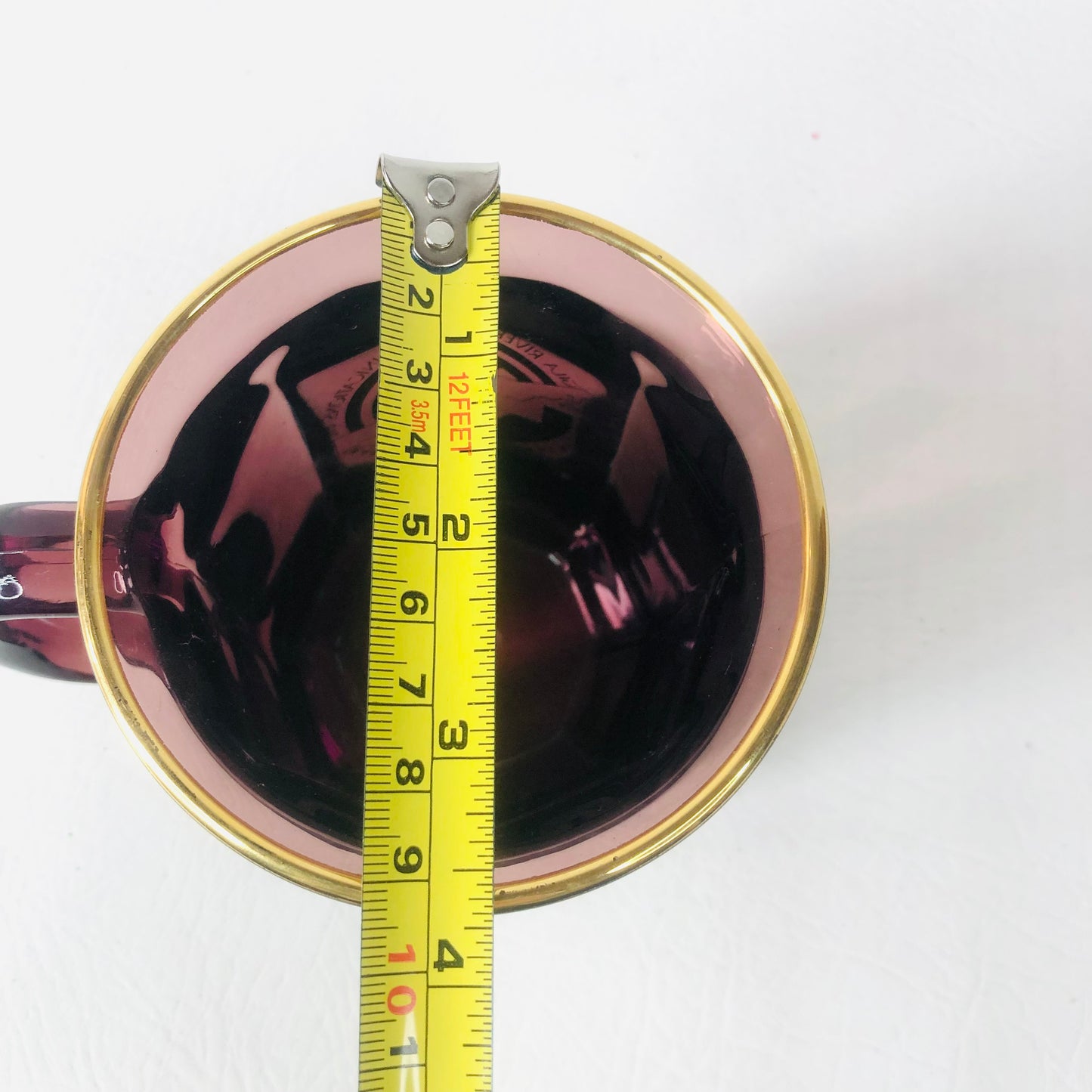 Culver Gila River Telecommunications Inc. Rare Purple Amethyst Glass Coffee Mug Made In USA
