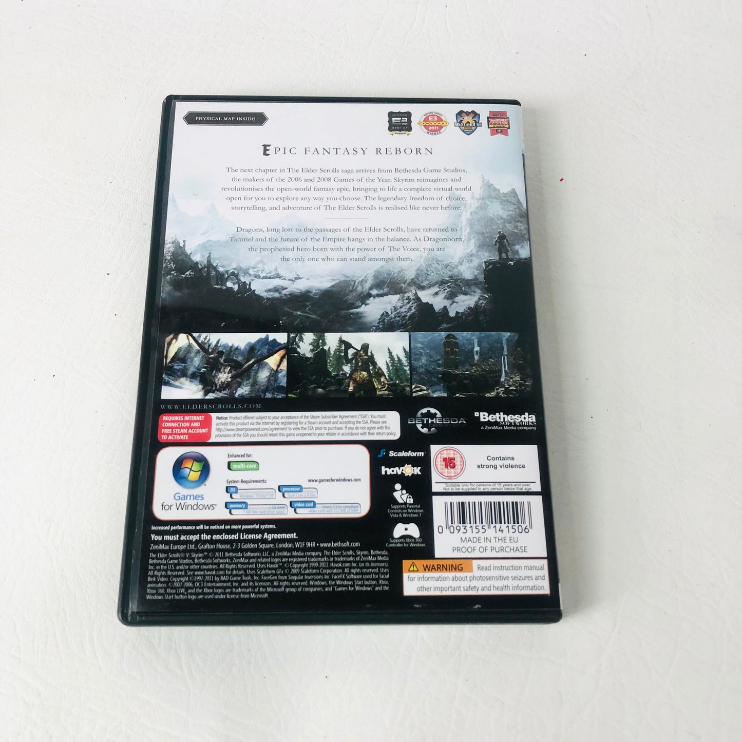 The Elder Scrolls V: Skyrim - PC DVD (Complete with Manual)
