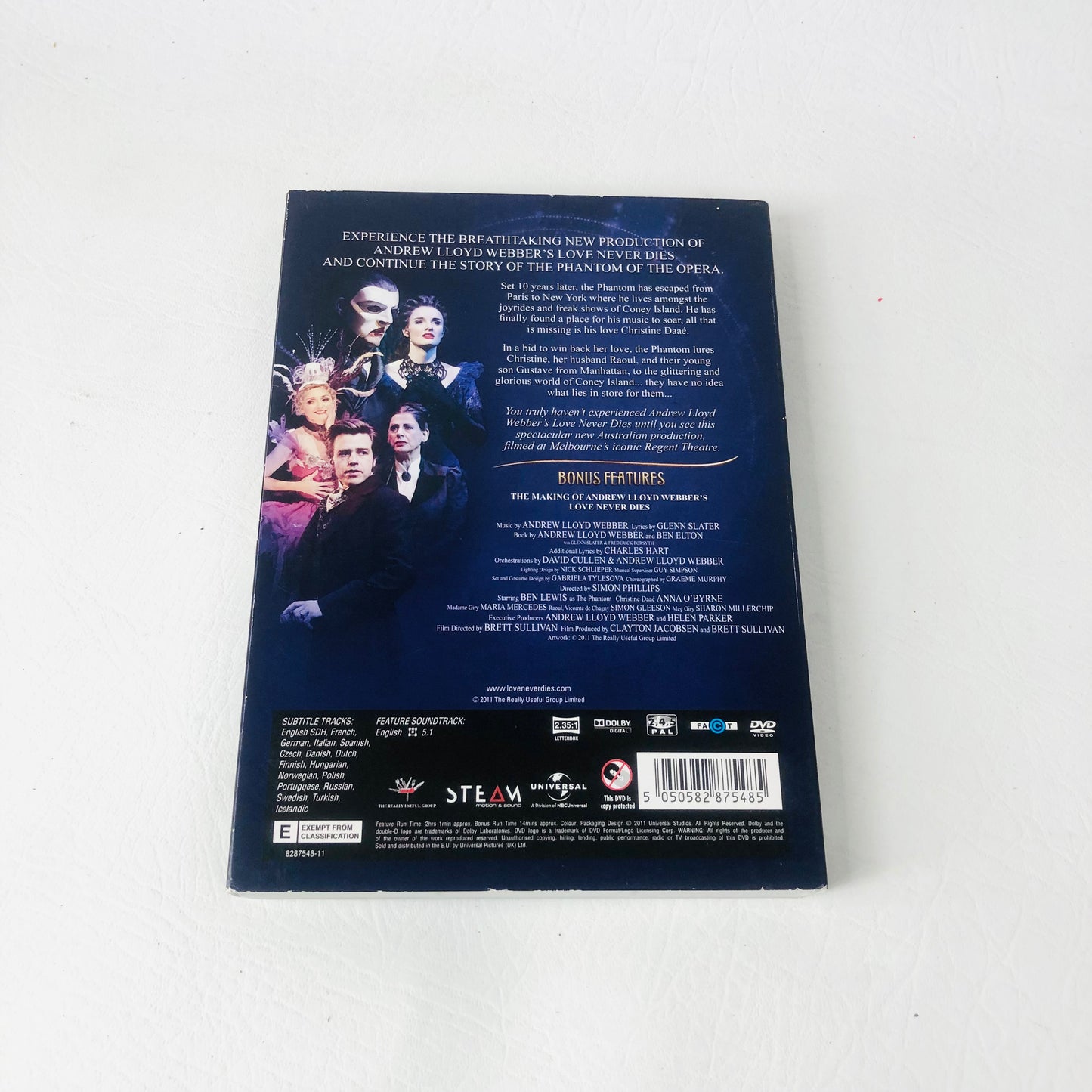 Andrew Lloyd Webber’s Love Never Dies DVD | The Phantom Returns (2011)