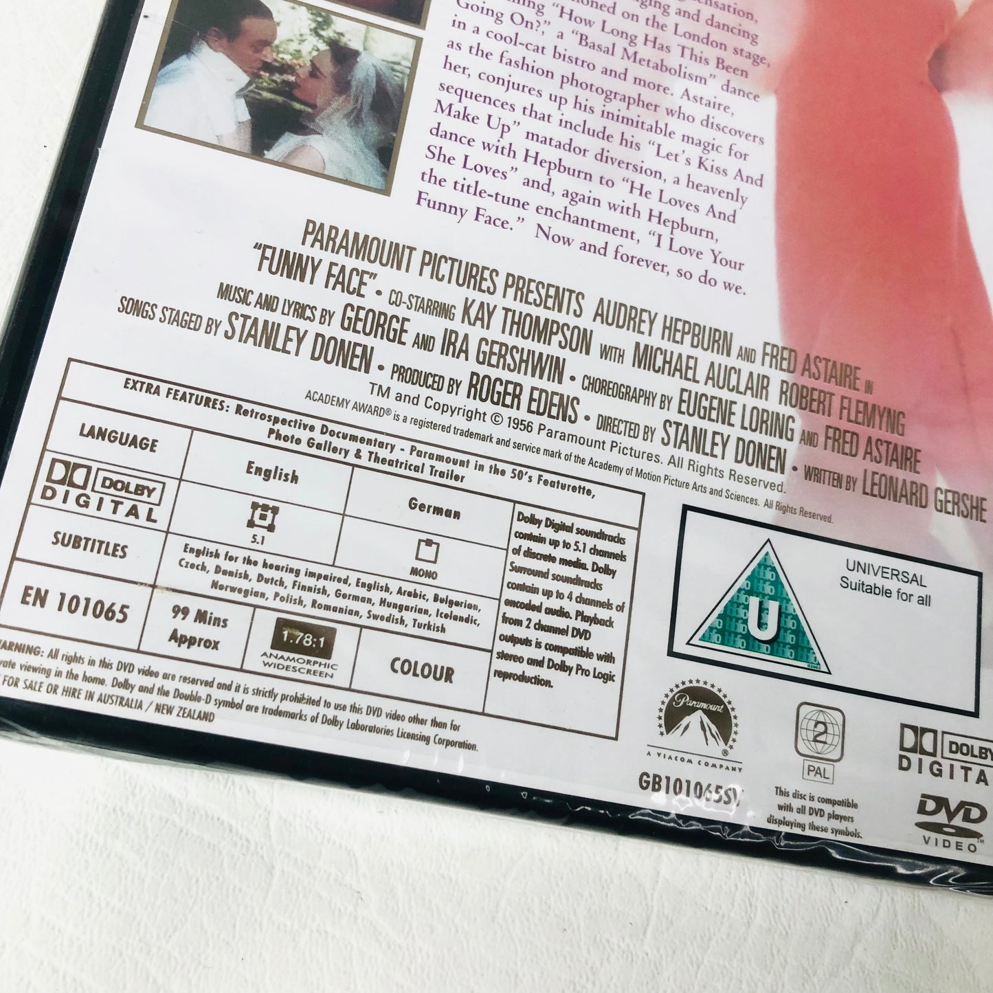 Funny Face DVD Audrey Hepburn Fred Astaire NEW SEALED Paramount Classic
