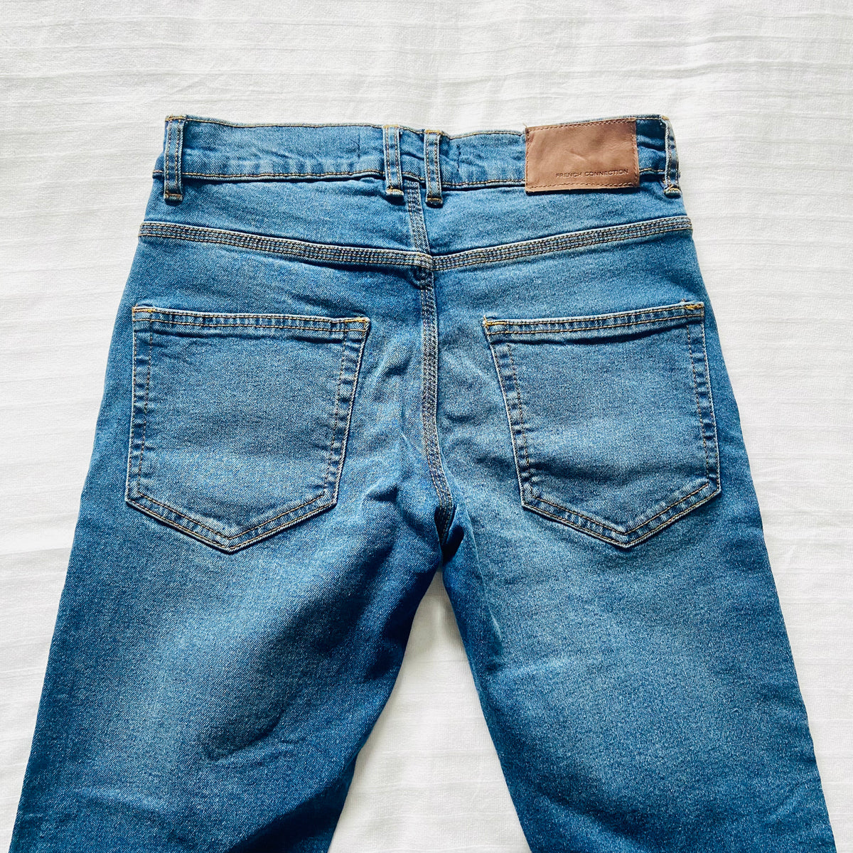 French Connection | Skinny Jeans Button Fly Slim Fit | Size 30W UK 10 | Minimalist Y2K