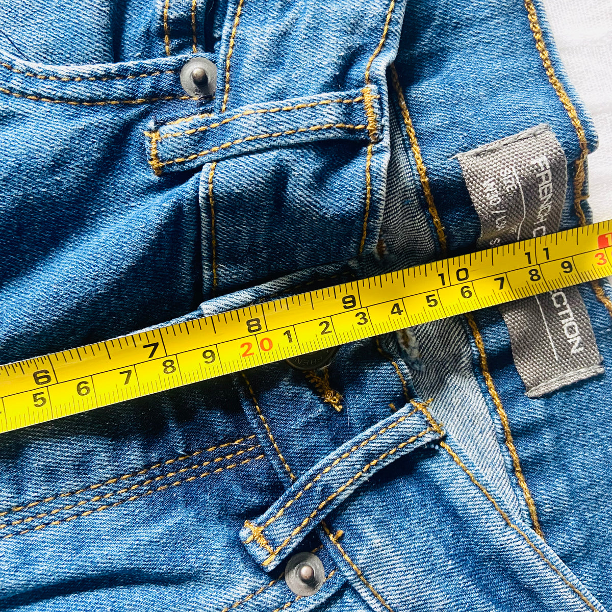 French Connection | Skinny Jeans Button Fly Slim Fit | Size 30W UK 10 | Minimalist Y2K