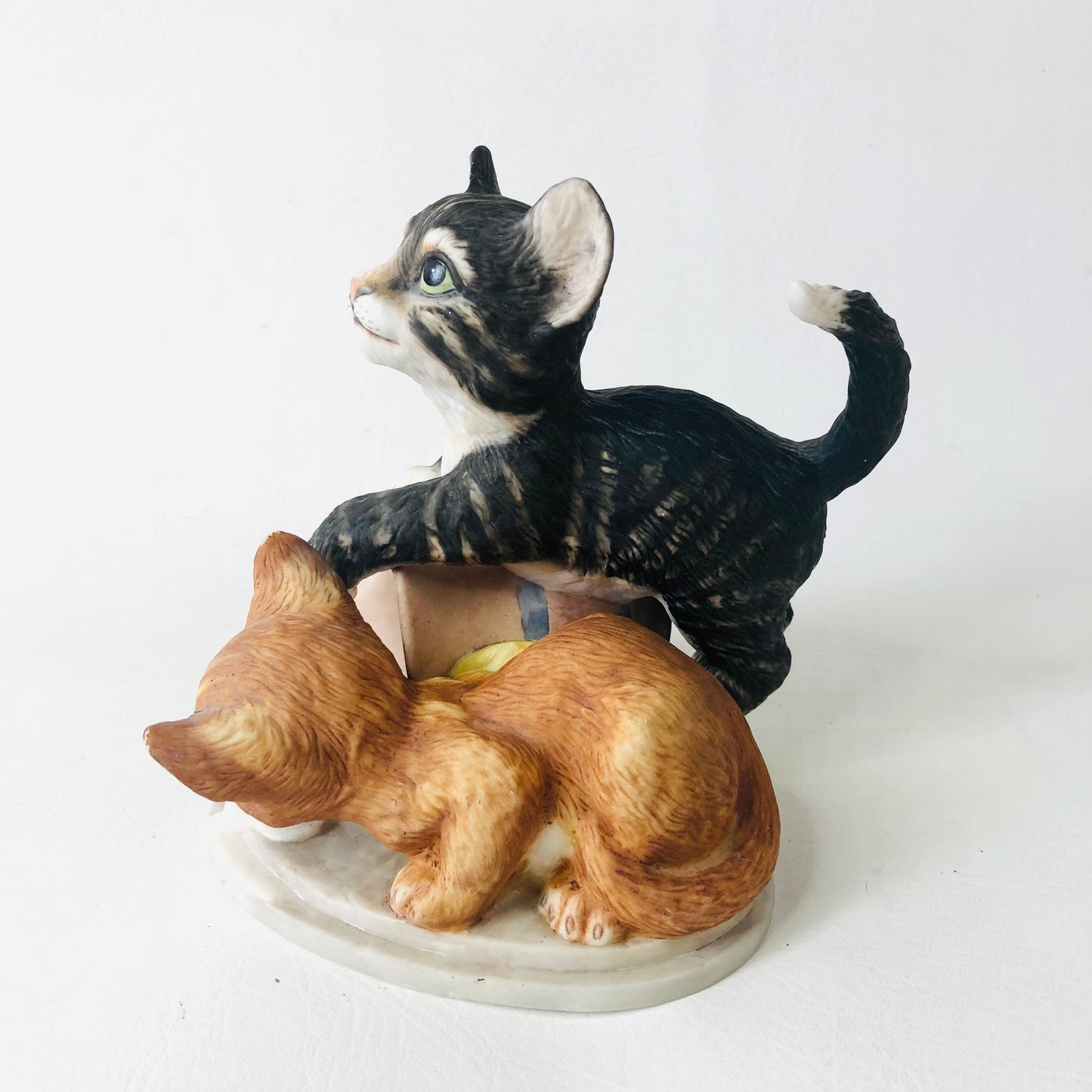 Franklin Mint "Mischief" Kittens Cats Spilled Milk Jug by Gail Ferretti 1986 Ornament