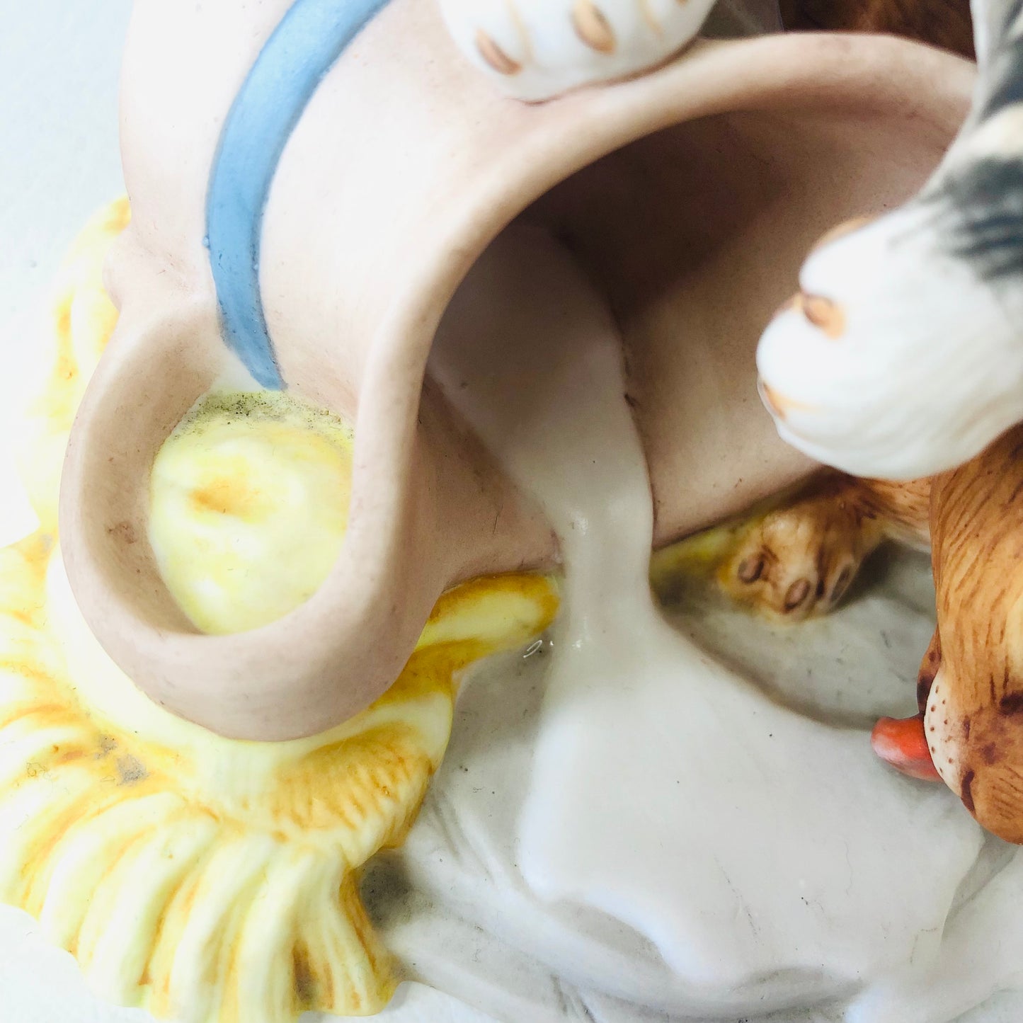 Franklin Mint "Mischief" Kittens Cats Spilled Milk Jug by Gail Ferretti 1986 Ornament