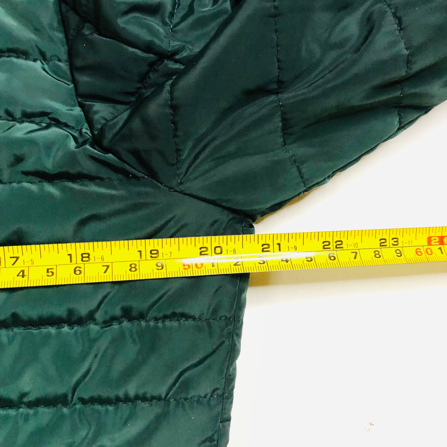 Next Ladies Dark Green Padded Winter Coat With Concealed Hood Size 10