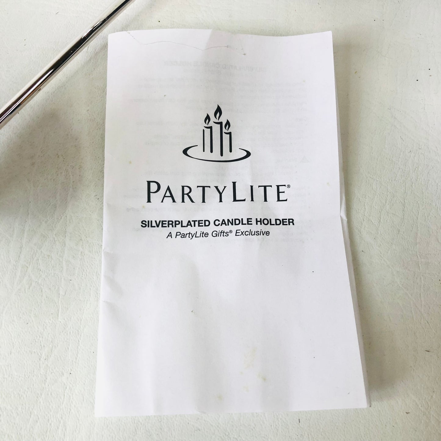 PartyLite P8323 Silver-plated Tealight Candle Holder Snake-shape Table Decor New