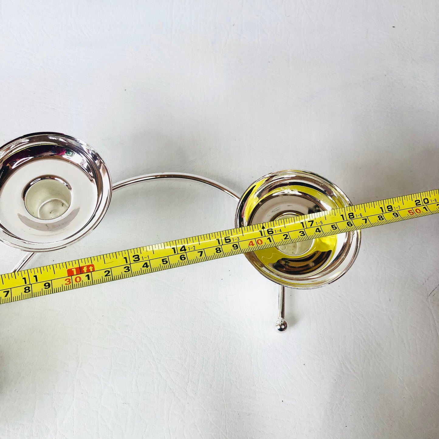 PartyLite P8323 Silver-plated Tealight Candle Holder Snake-shape Table Decor New