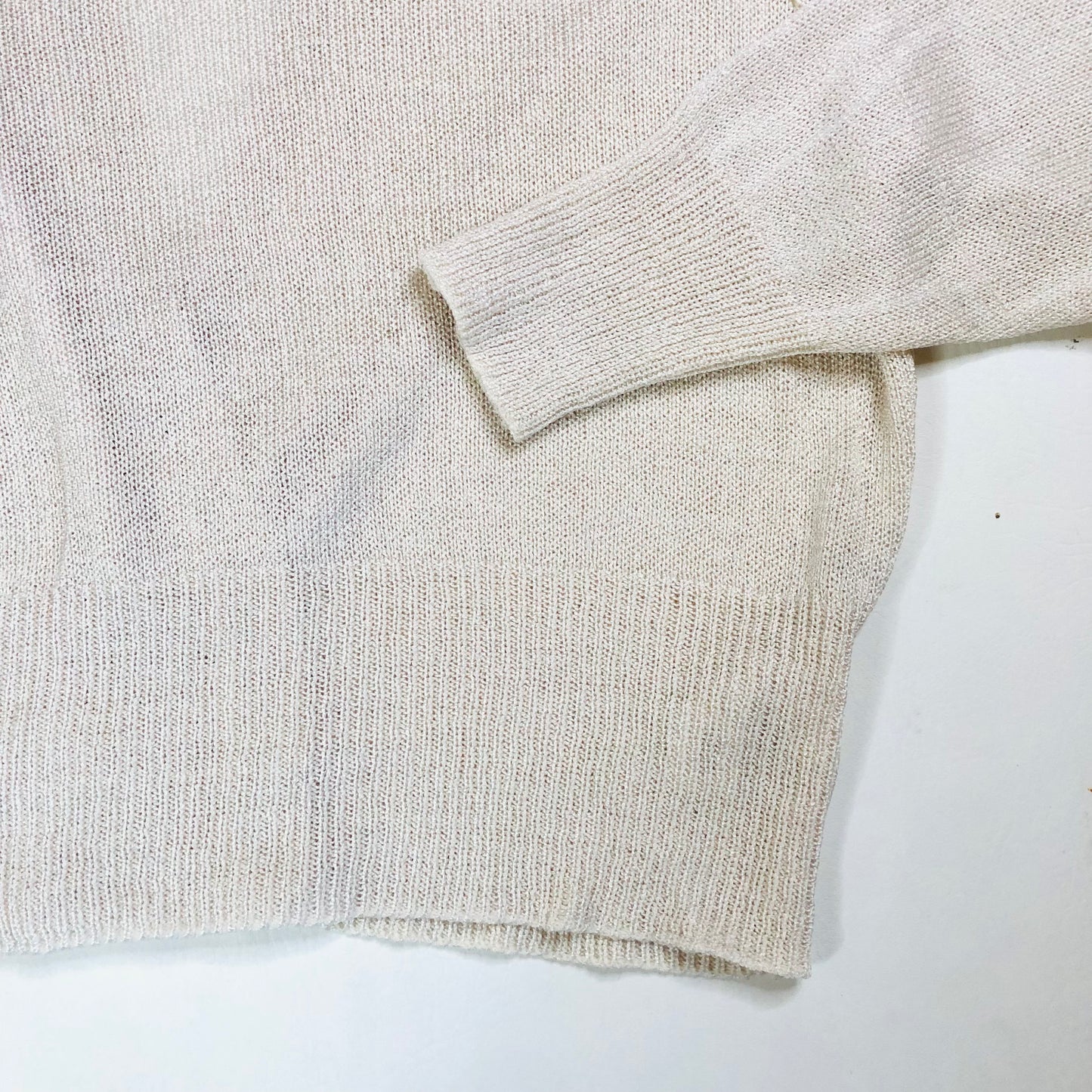 St Michaels by Marks & Spencer Vintage Cream Knit Cardigan Gold Buttons Size 16
