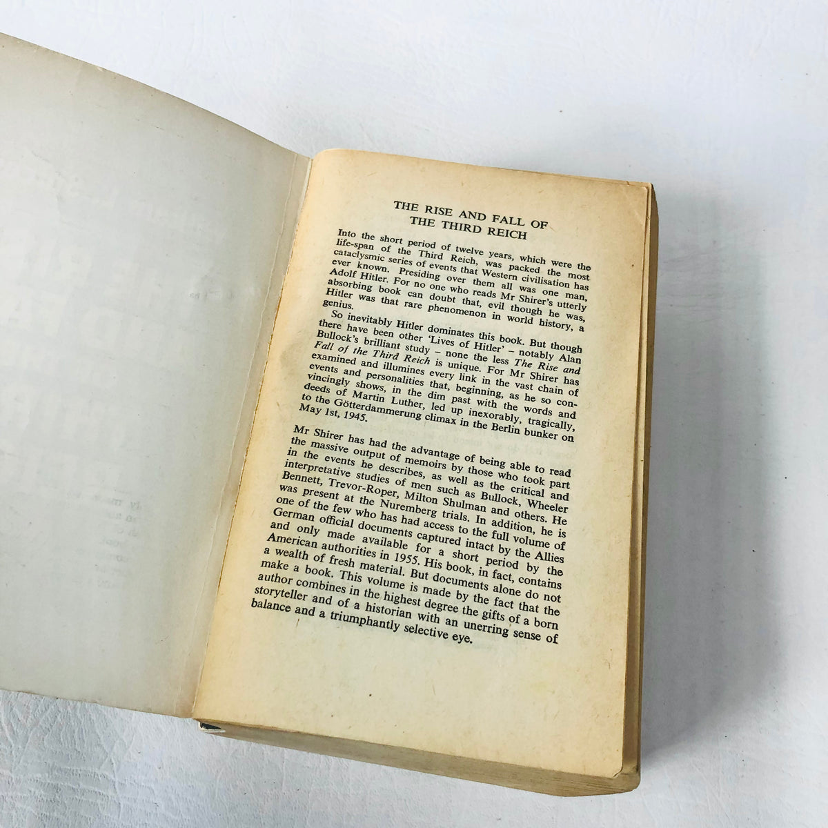 The Rise and Fall of the Third Reich William L. Shirer - History Nazi Germany - Vintage 1967 Pan Books