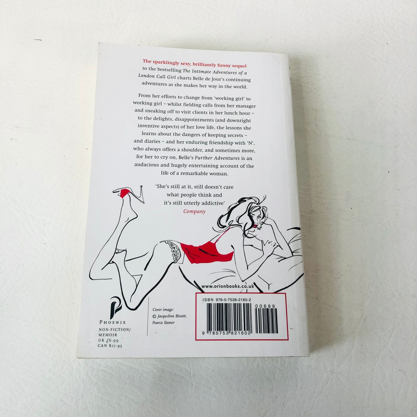 The Further Adventures of a London Call Girl By Belle de Jour Paperback Novel NEW