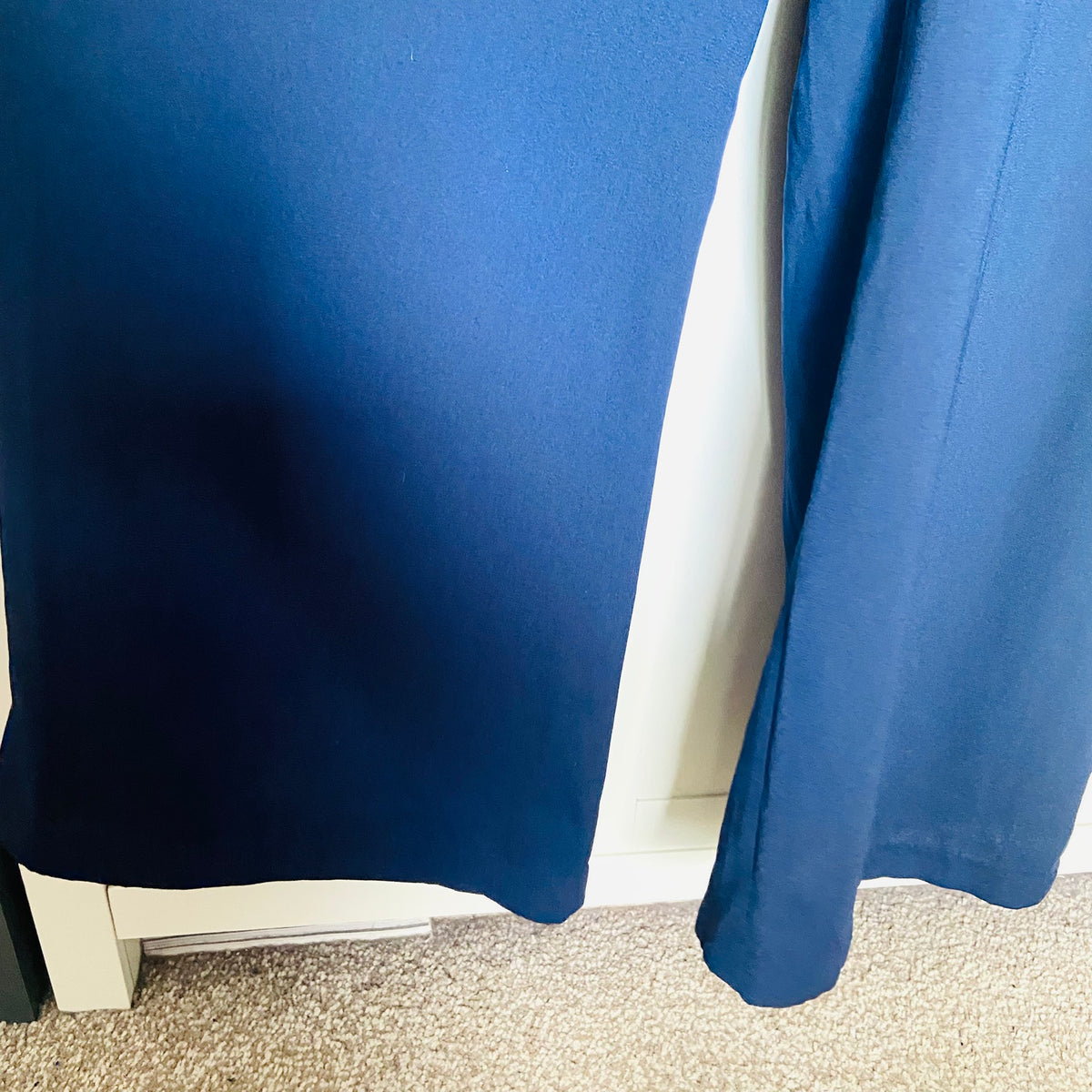 Roman | Navy Blue | Wide Leg Halterneck Back Detail Jumpsuit | Size 12 | 70s Revival