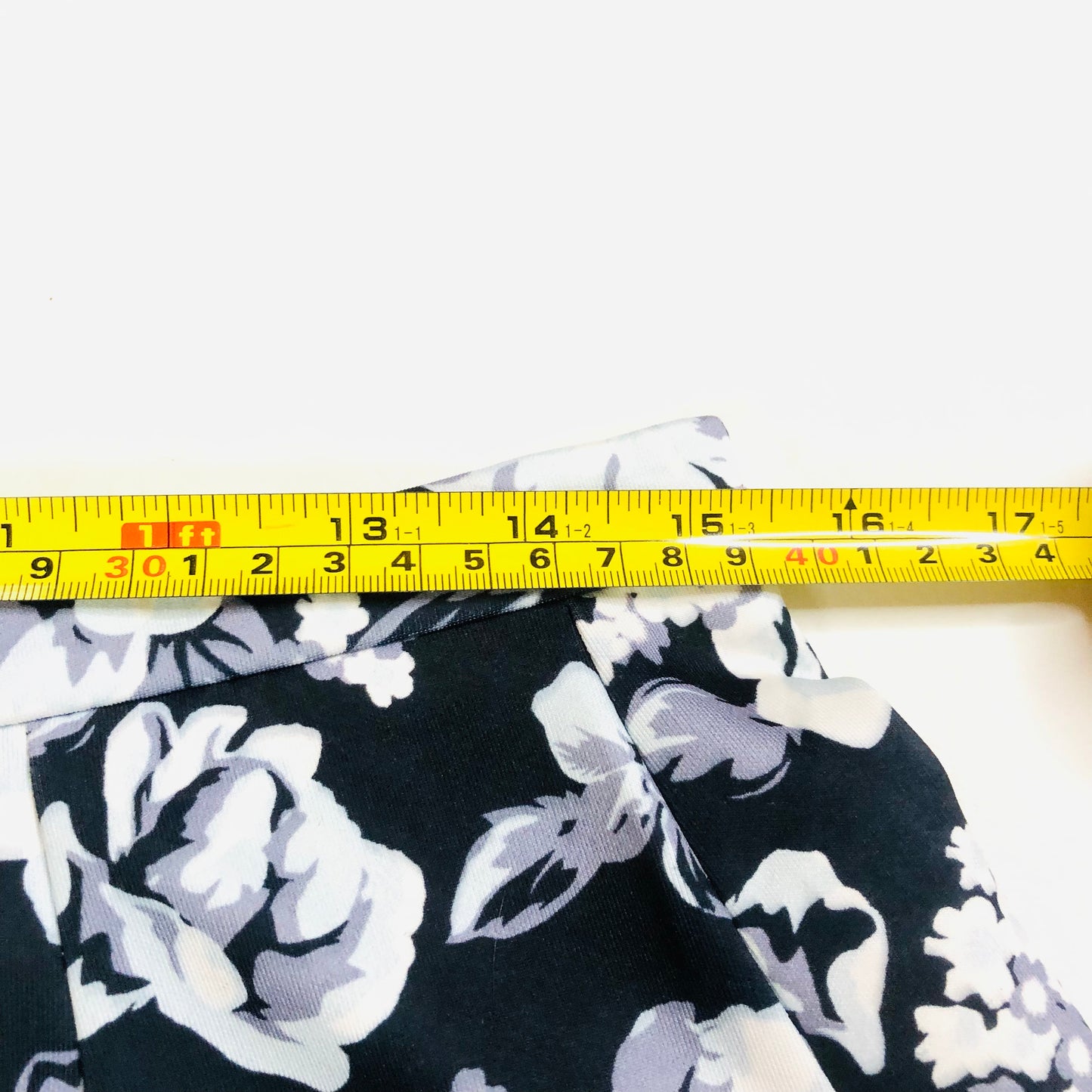 Superdry Navy Blue Floral Scuba Skater Mini Skirt Size Medium (UK 10)