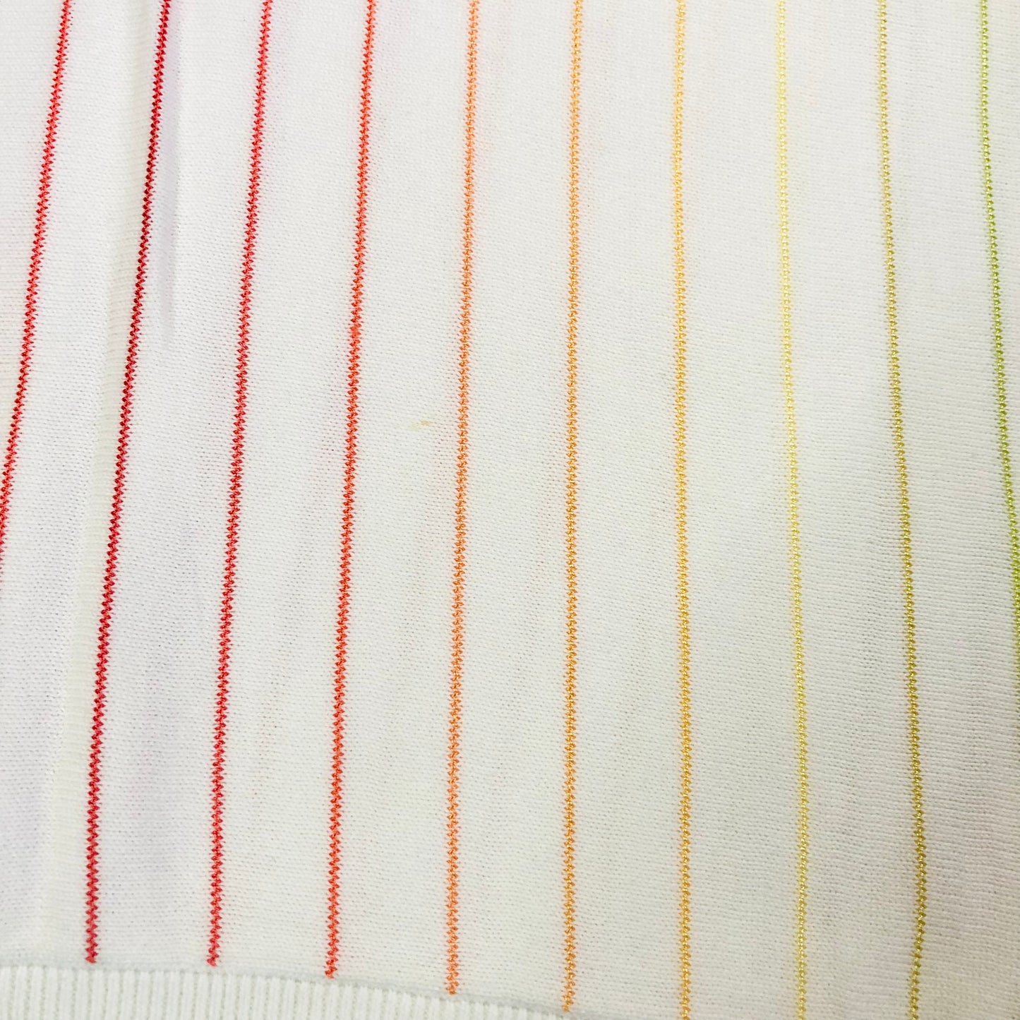 LizGolf Clairborne White & Orange Striped Sleeveless Golf Knit Vest Size 12/14